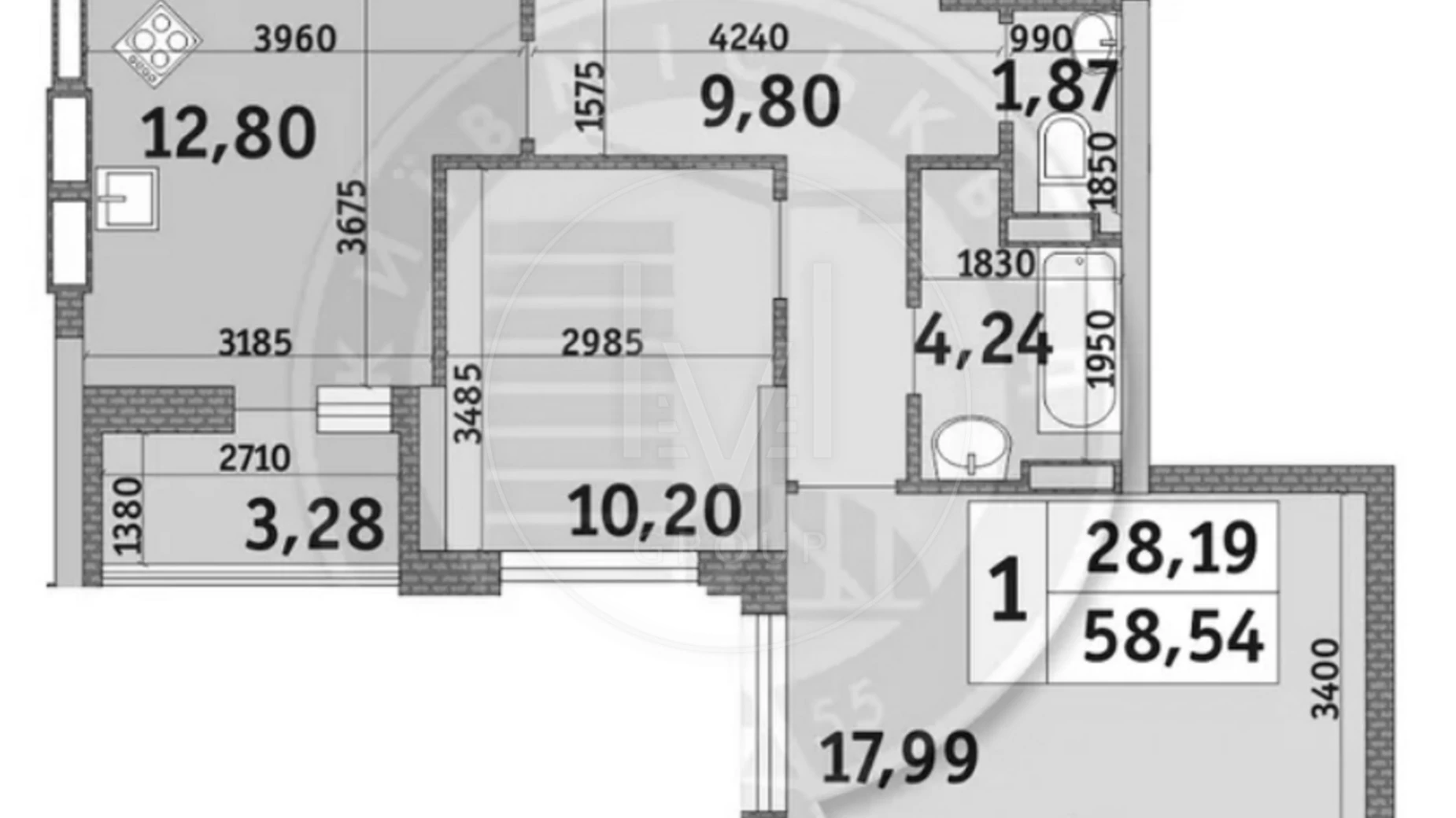 Продается 2-комнатная квартира 59 кв. м в Киеве, ул. Кадетский Гай, 10 - фото 2