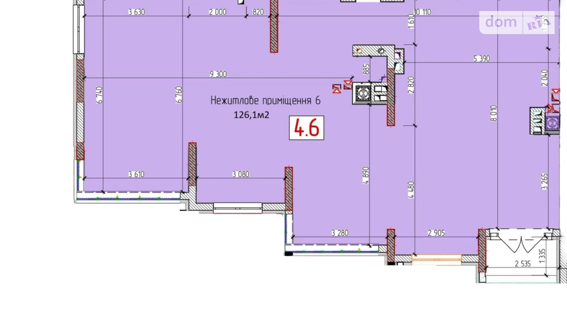 Продается помещения свободного назначения 126.1 кв. м в 3-этажном здании, цена: 130000 $ - фото 4