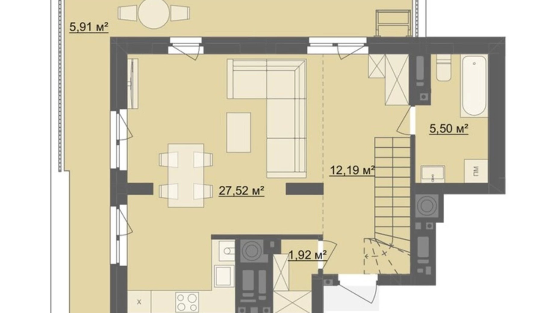Продается 2-комнатная квартира 96.04 кв. м в Житомире, бул. Тетеревский, 25 - фото 2