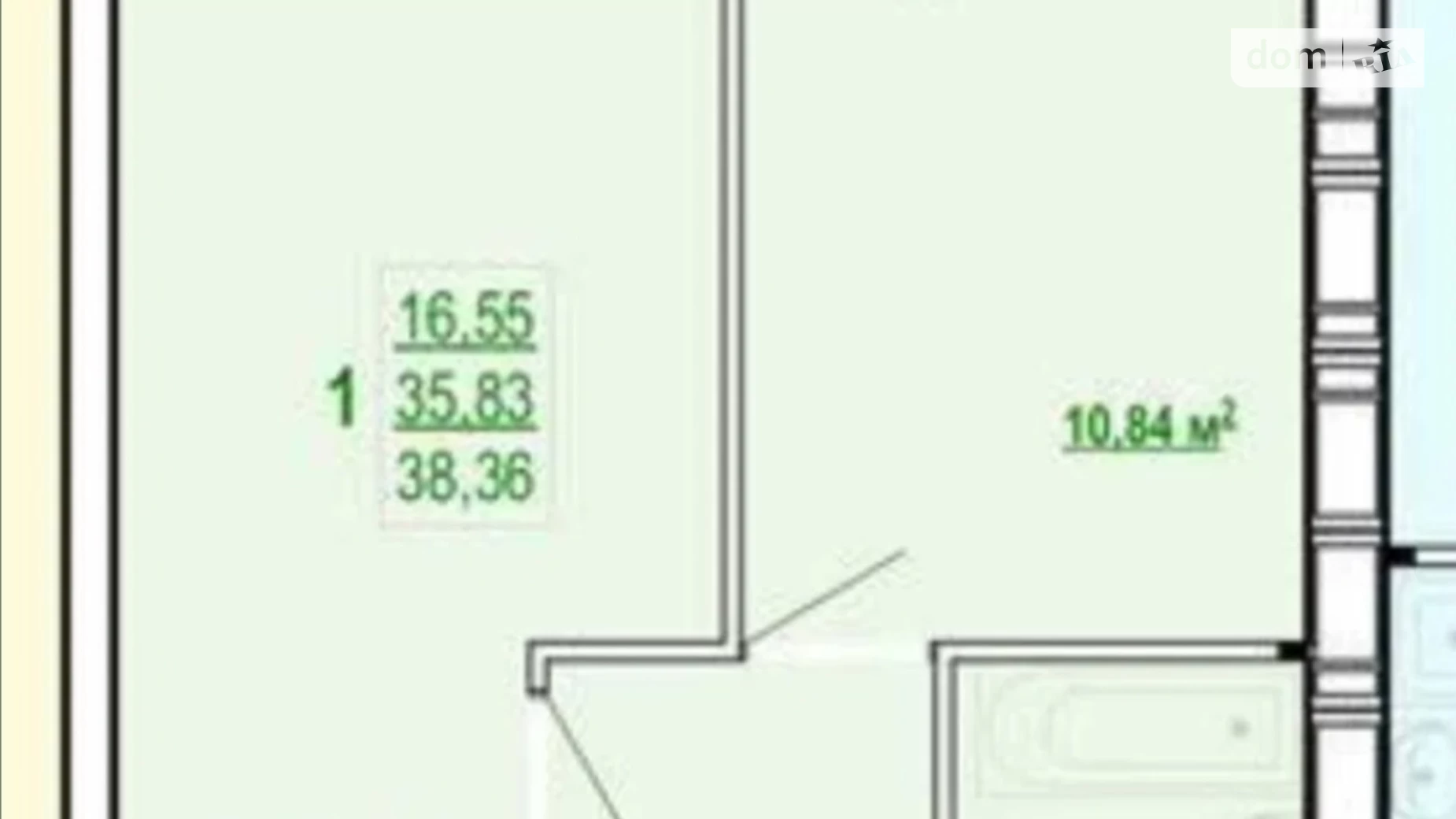 Продается 1-комнатная квартира 39 кв. м в Харькове, ул. Полтавский Шлях, 184А корпус 7 - фото 2