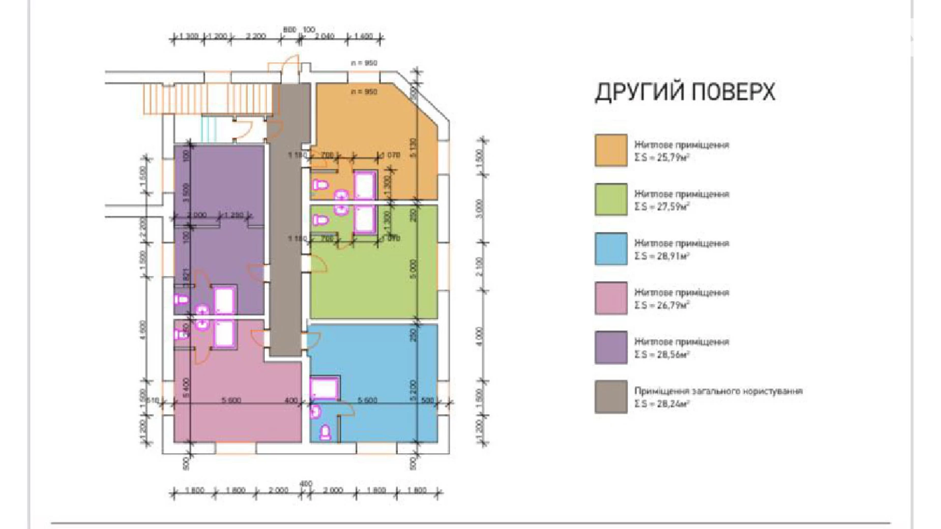 Продается 1-комнатная квартира 27.59 кв. м в Виннице, пер. Ясный - фото 3