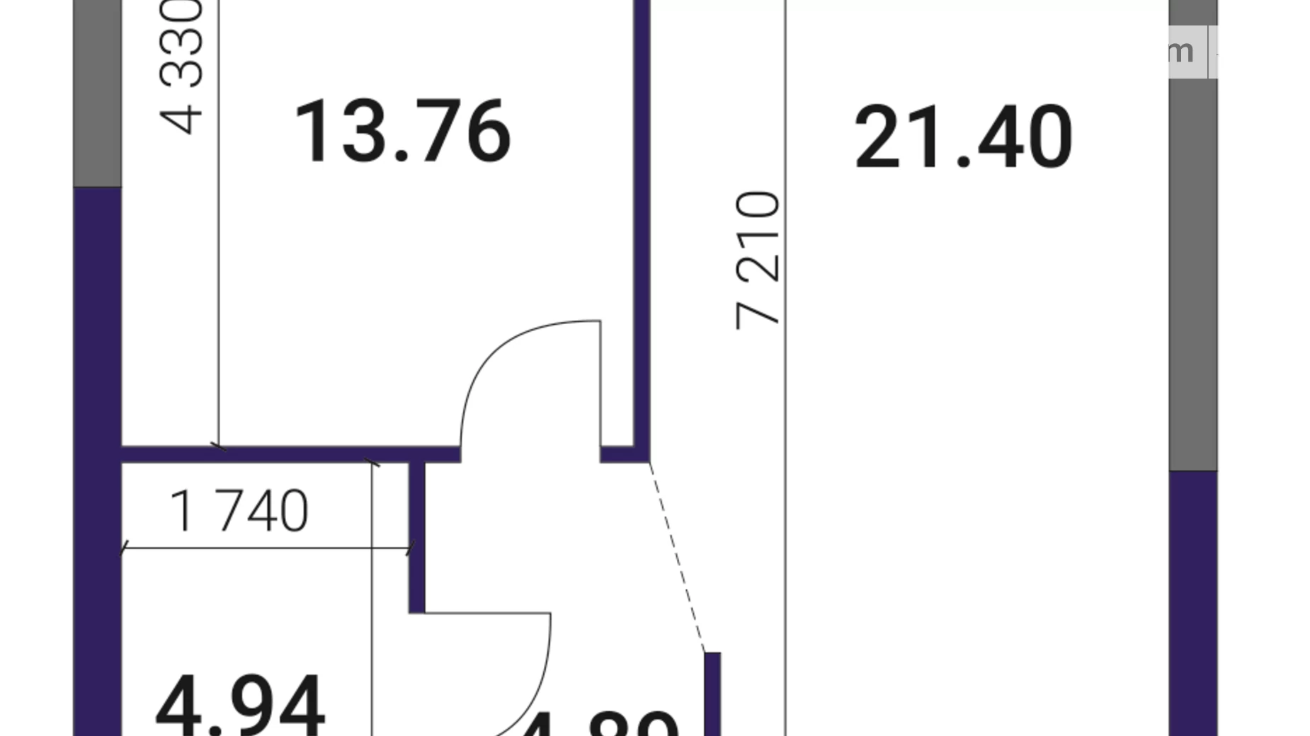 Продается 1-комнатная квартира 45.01 кв. м в Киеве, ул. Причальная, 12 - фото 4