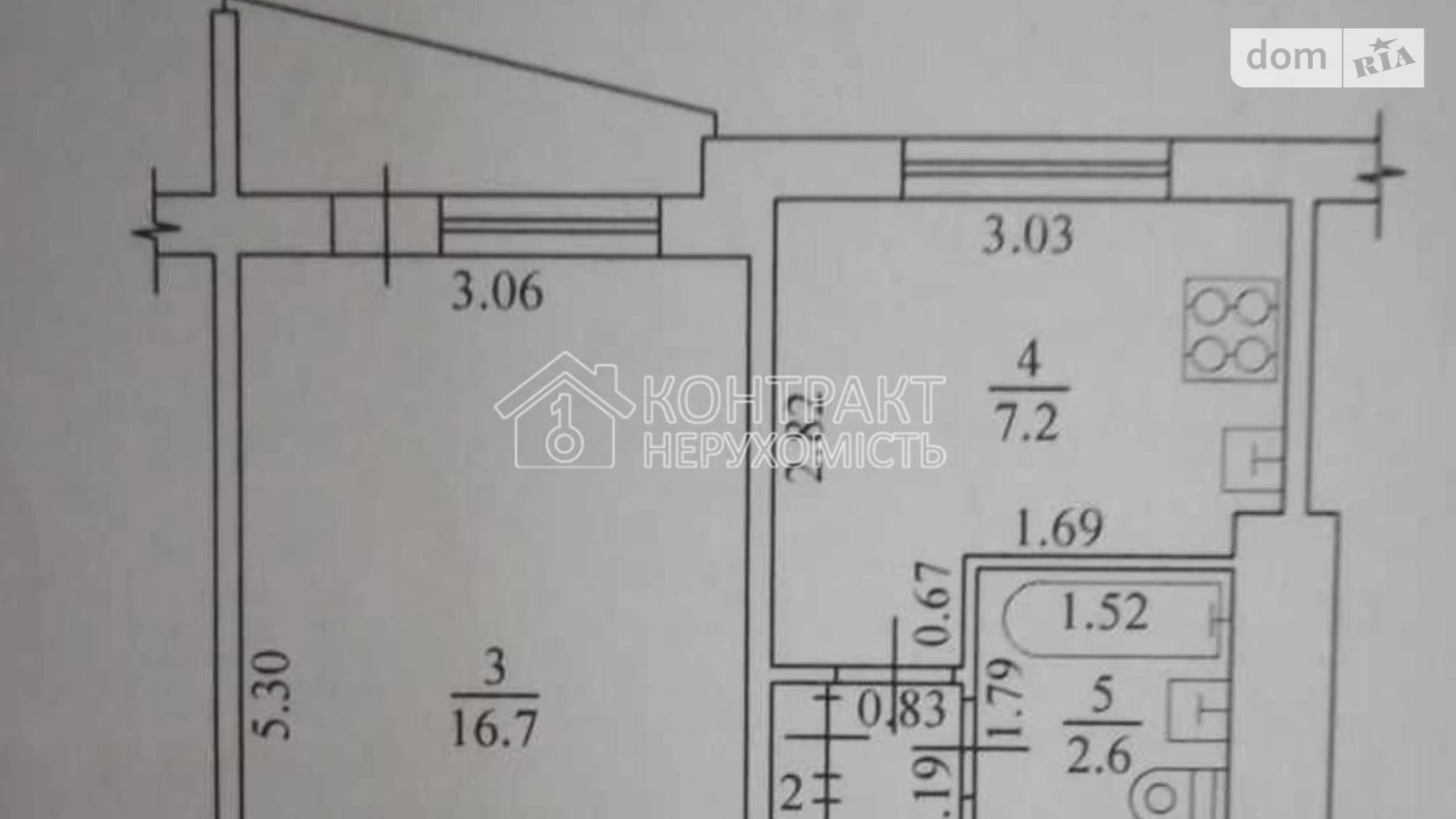 Продається 1-кімнатна квартира 33.1 кв. м у Харкові, вул. Академіка Павлова - фото 4