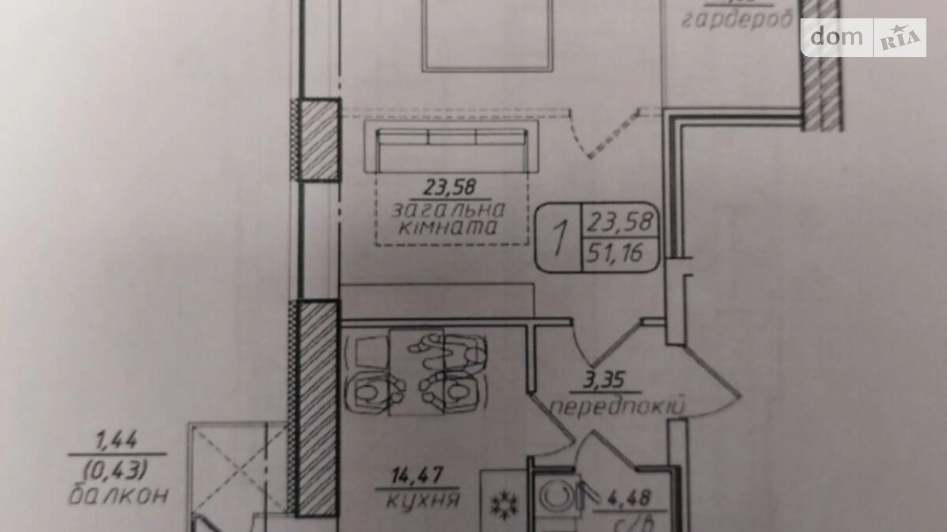 Продається 1-кімнатна квартира 51 кв. м у Березині, вул. Райдужна, 101 - фото 5