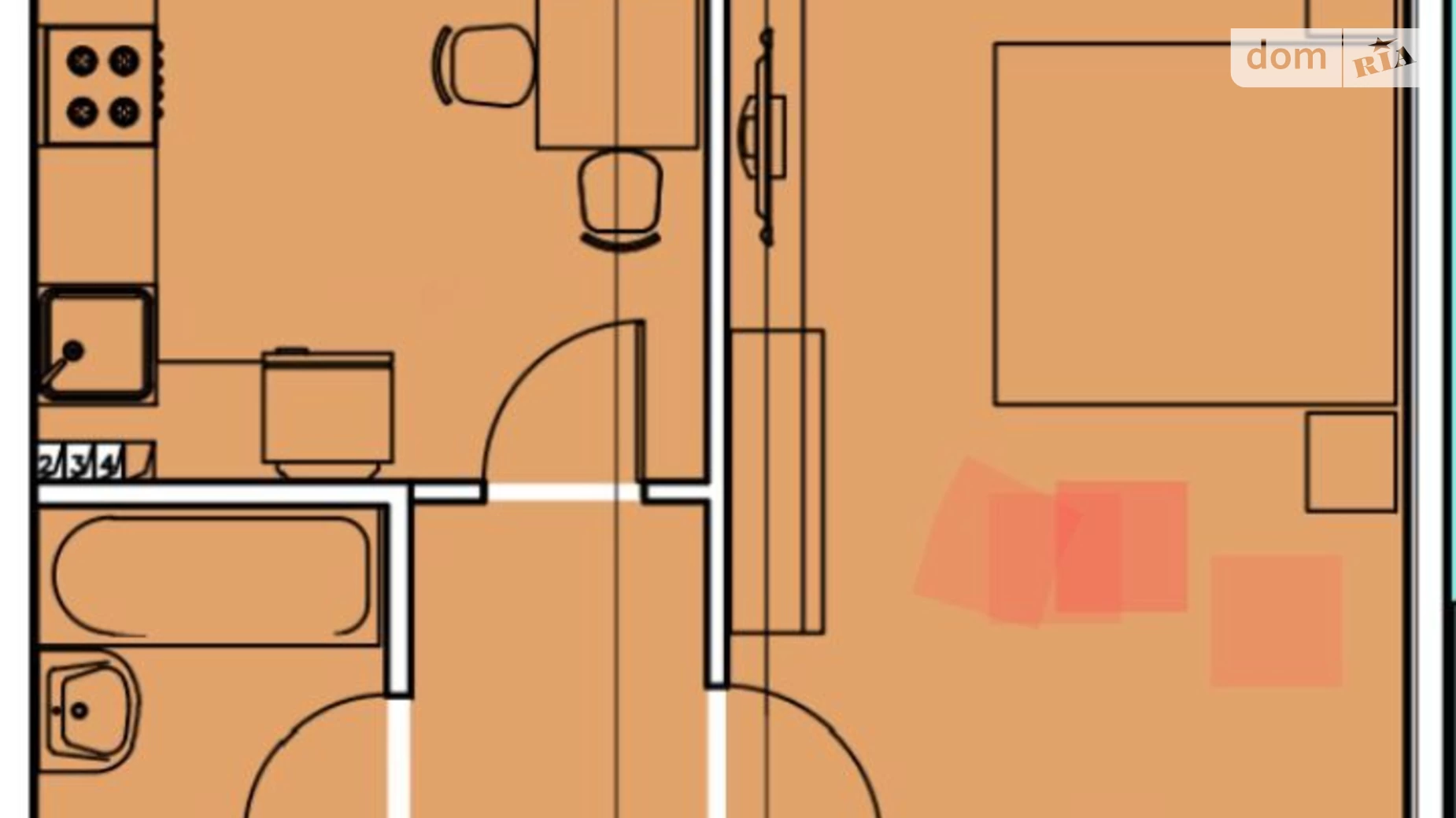 Продается 1-комнатная квартира 38 кв. м в Одессе, ул. Академика Сахарова, 11 - фото 2