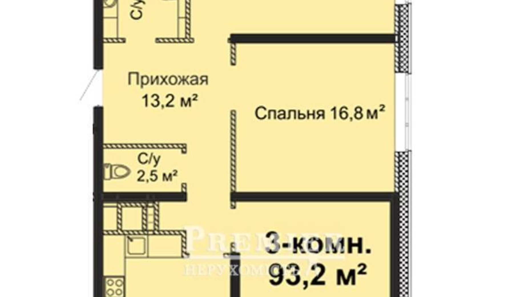 Продається 3-кімнатна квартира 94 кв. м у Одесі, вул. Варненська - фото 5