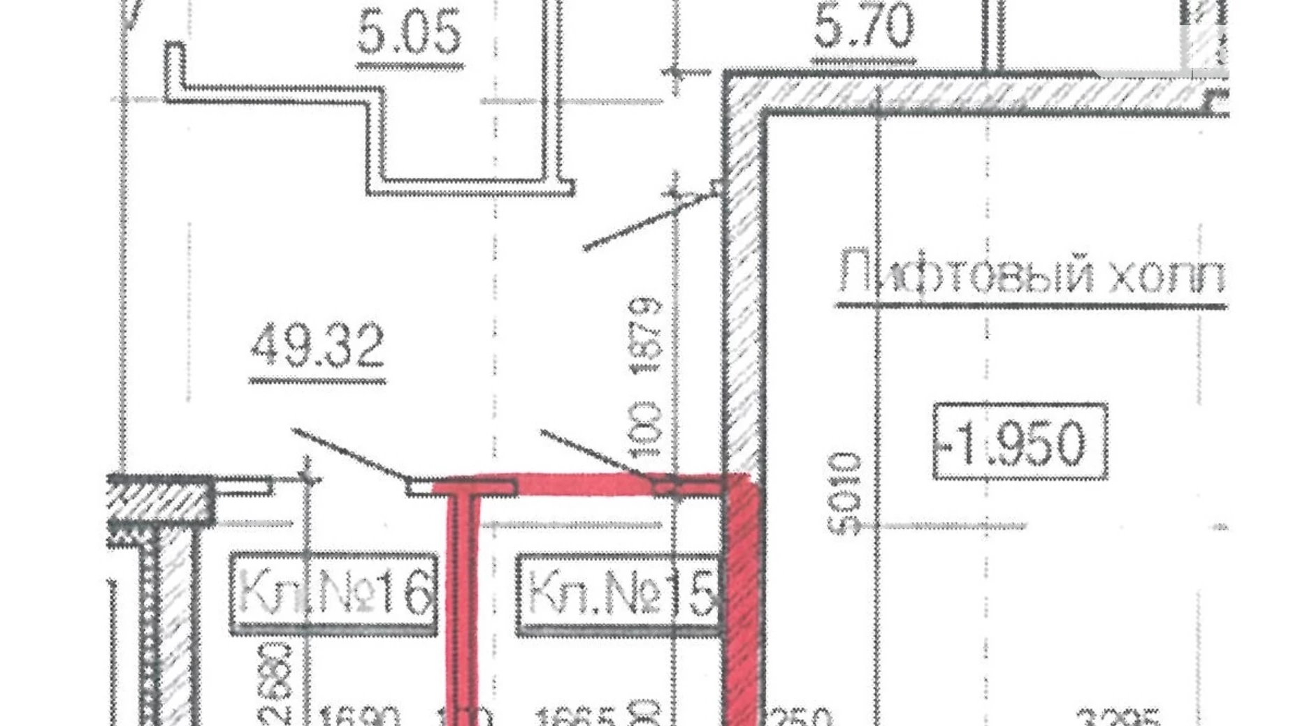 Продается объект сферы услуг 4.3 кв. м в 12-этажном здании, цена: 4500 $ - фото 3
