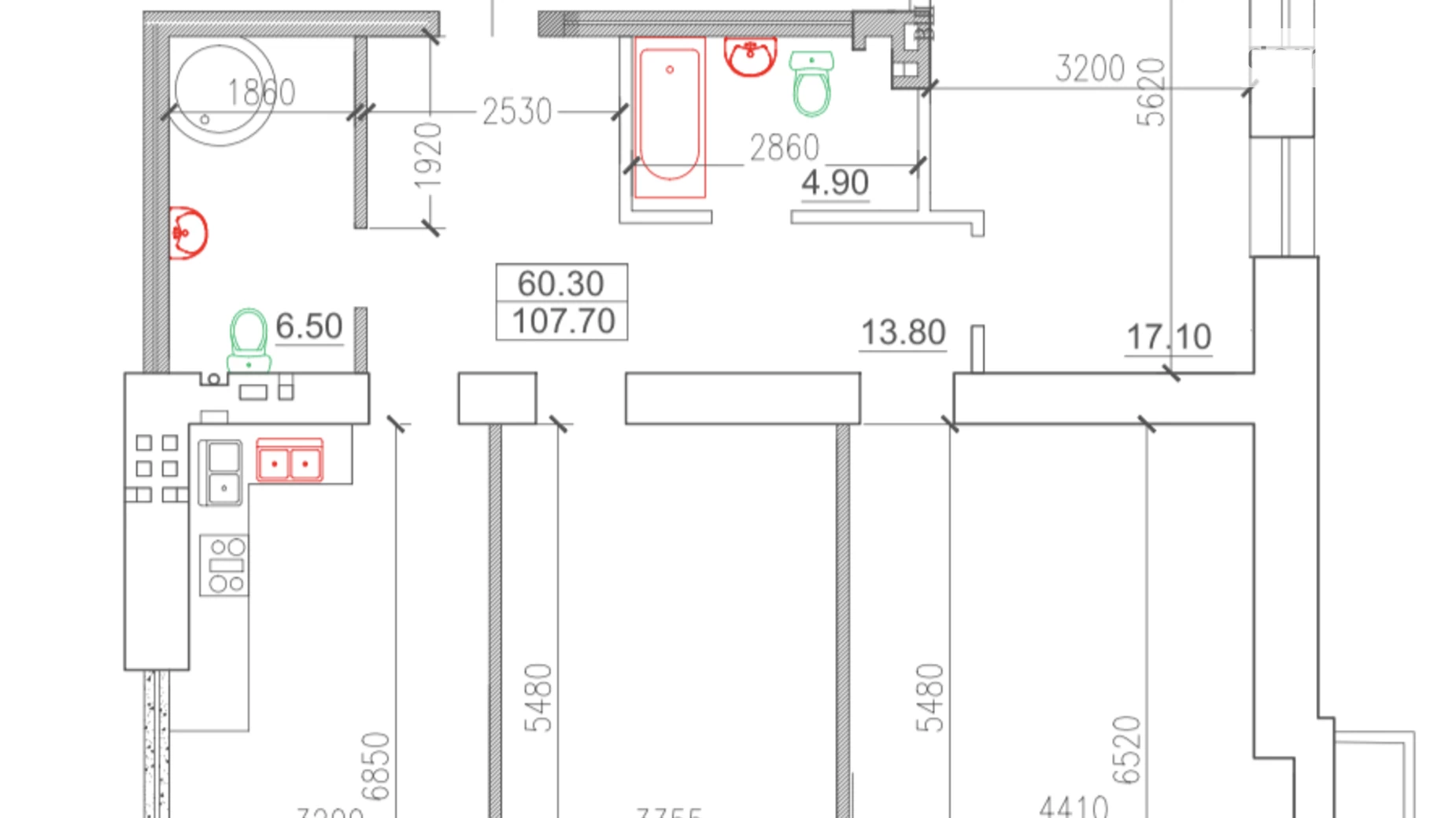 Продается 3-комнатная квартира 108 кв. м в Одессе, ул. Бориса Литвака, 9 - фото 5