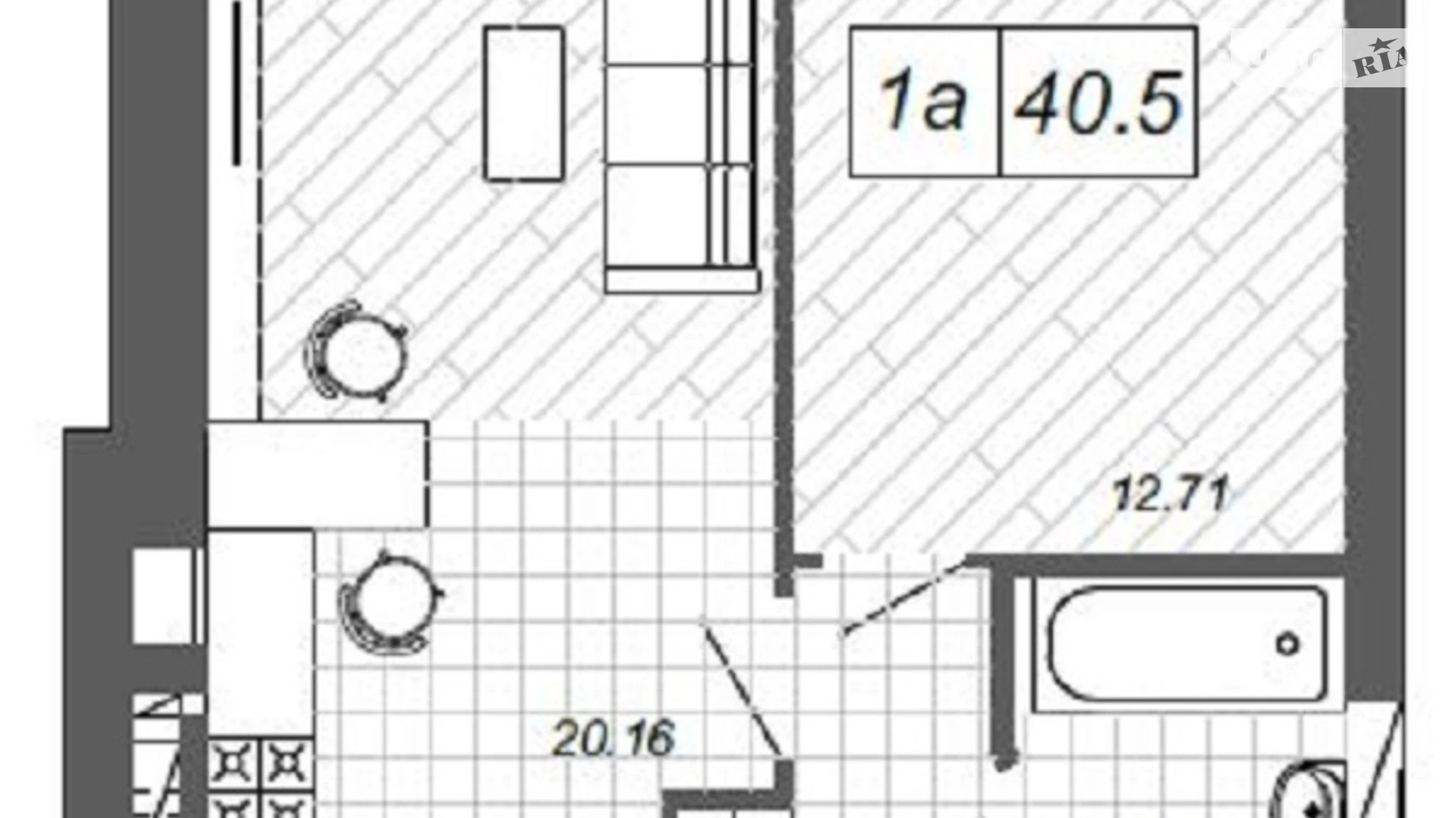 Продается 1-комнатная квартира 41.6 кв. м в Ирпене, ул. Василия Стуса(Пушкинская), 27 - фото 3