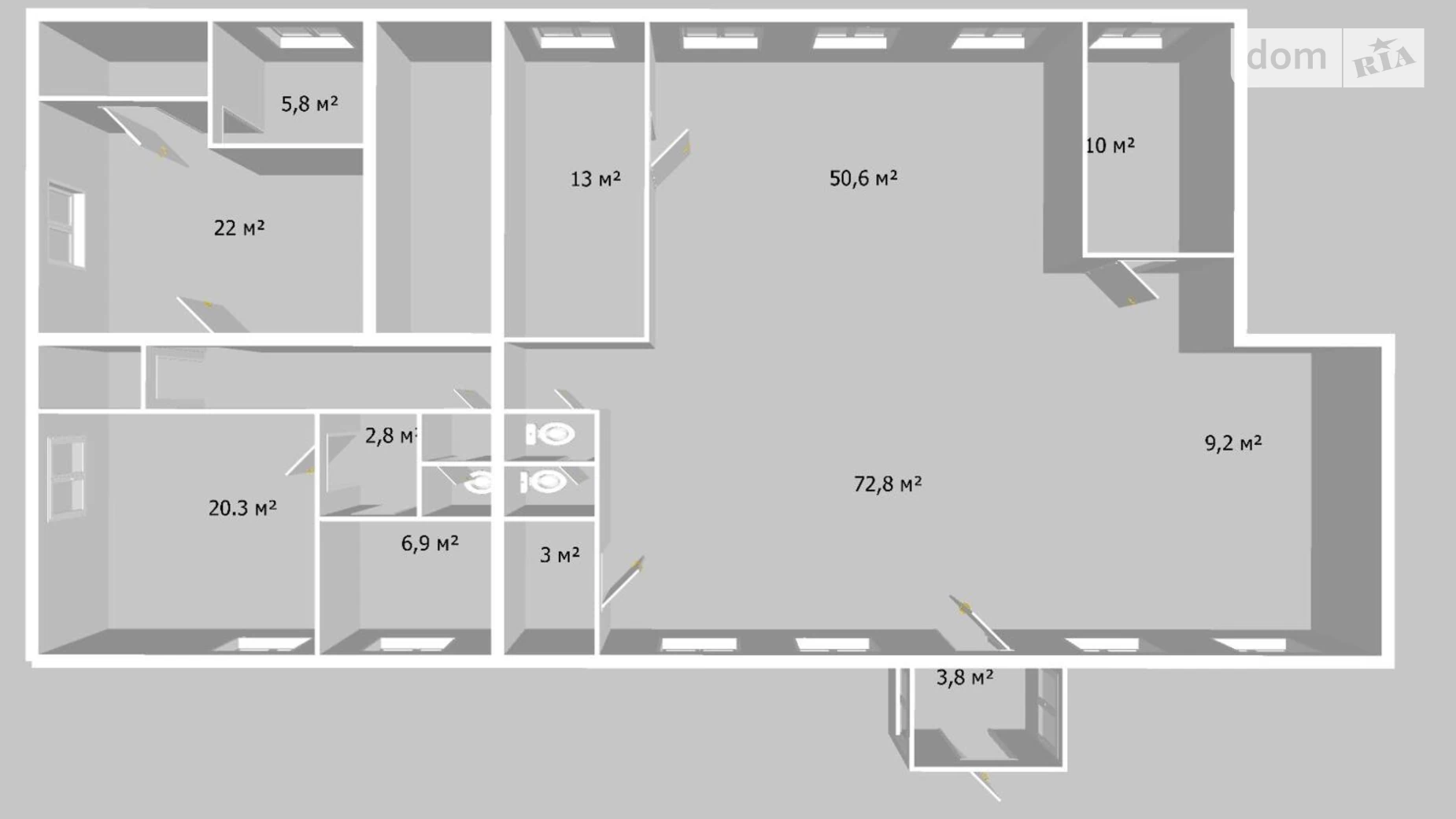 Продается помещения свободного назначения 250 кв. м в 5-этажном здании, цена: 265000 $ - фото 2