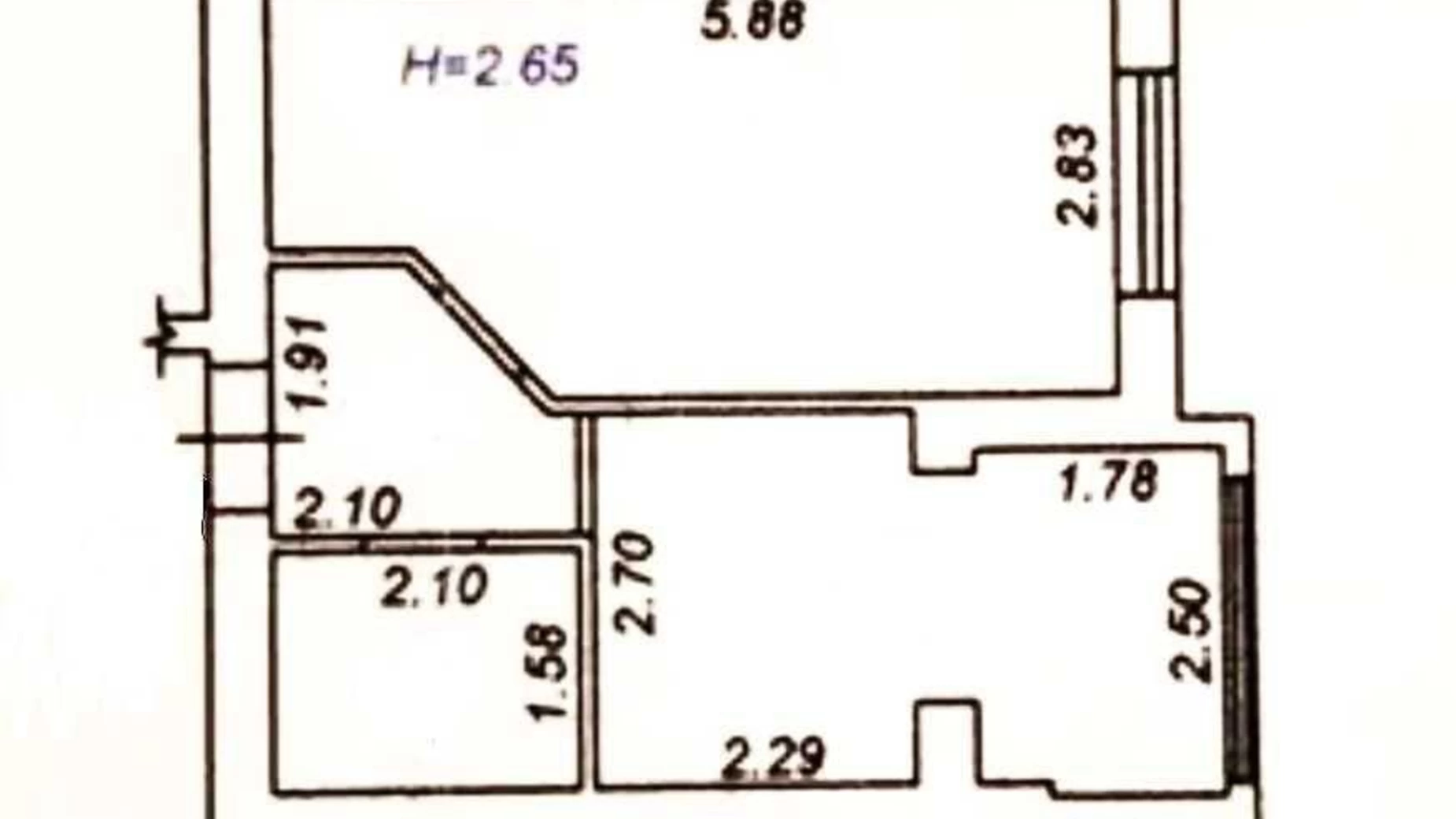 Продается 1-комнатная квартира 34 кв. м в Софиевской Борщаговке, ул. Кошевая, 107 - фото 2