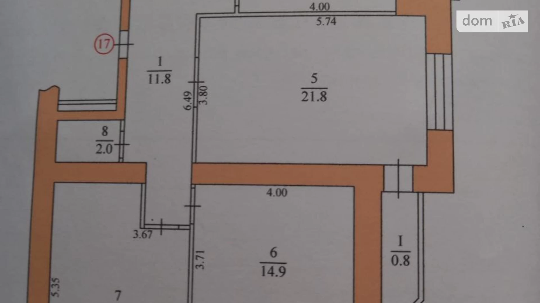 3-комнатная квартира 90.8 кв. м в Тернополе, ул. Бережанская - фото 2