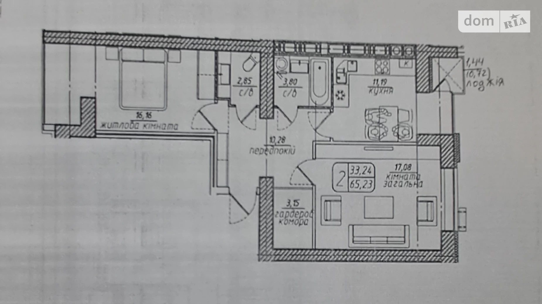 Продается 2-комнатная квартира 65.23 кв. м в Березиной, ул. Радужная, 101 - фото 3