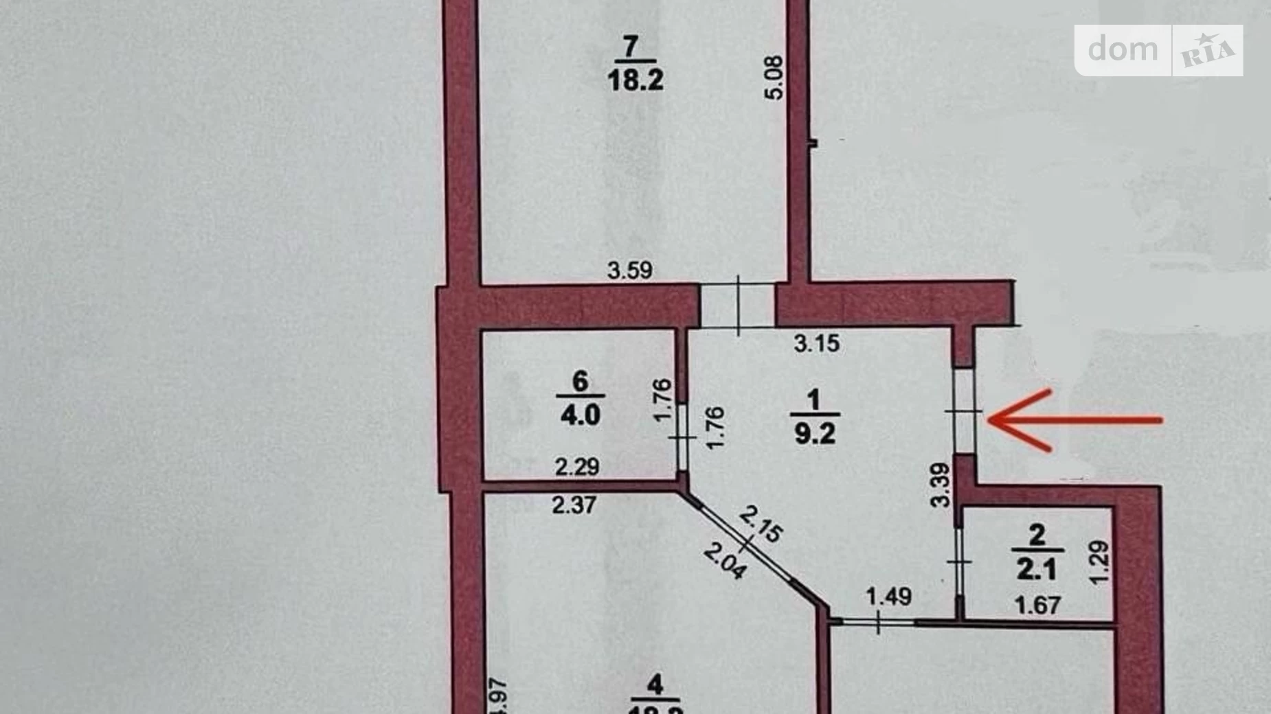 Продается 2-комнатная квартира 82 кв. м в Хмельницком, ул. Шевченко, 41 - фото 2