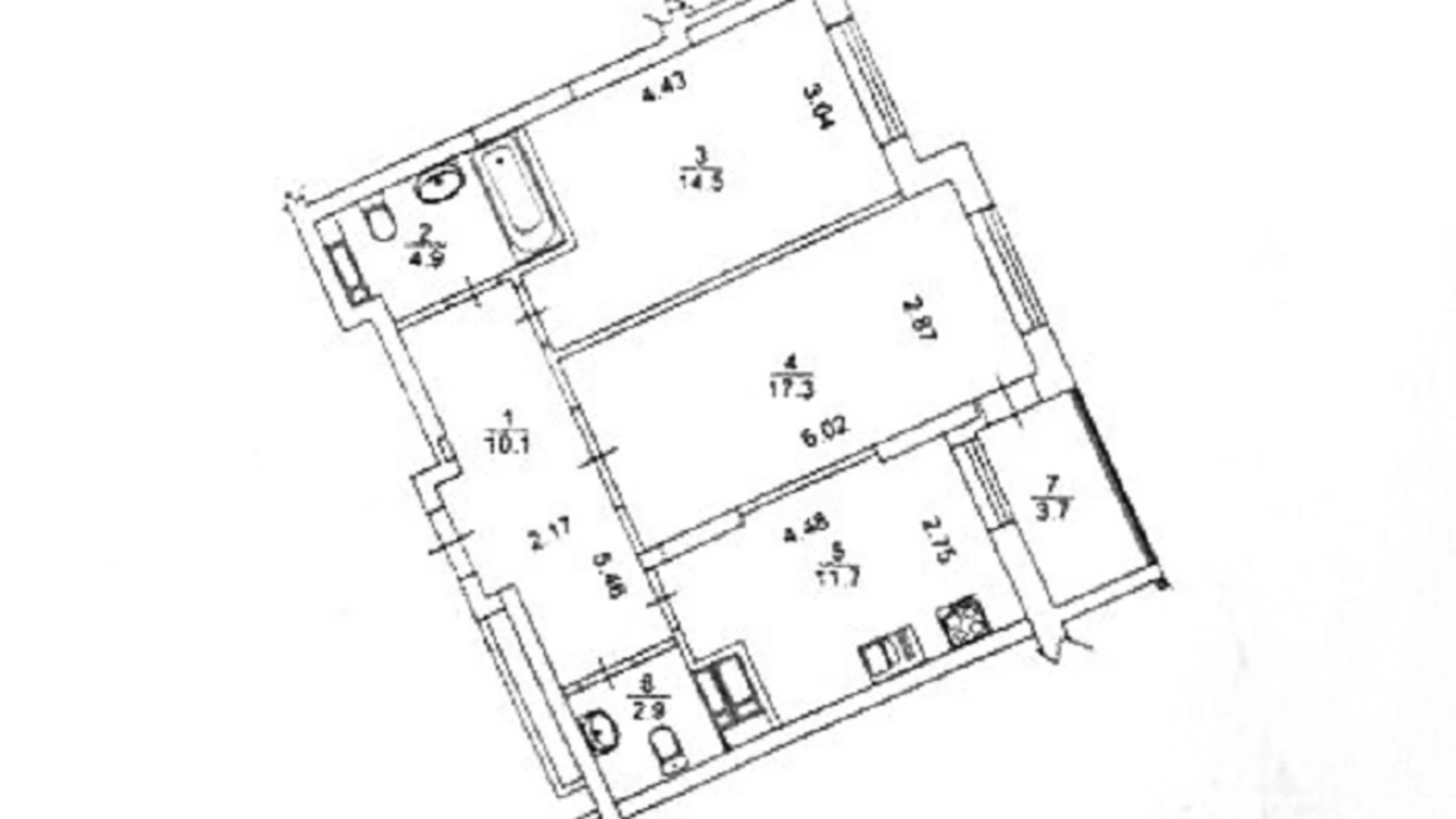 Продается 2-комнатная квартира 65.6 кв. м в Киеве, ул. Кудрявская, 24А - фото 2