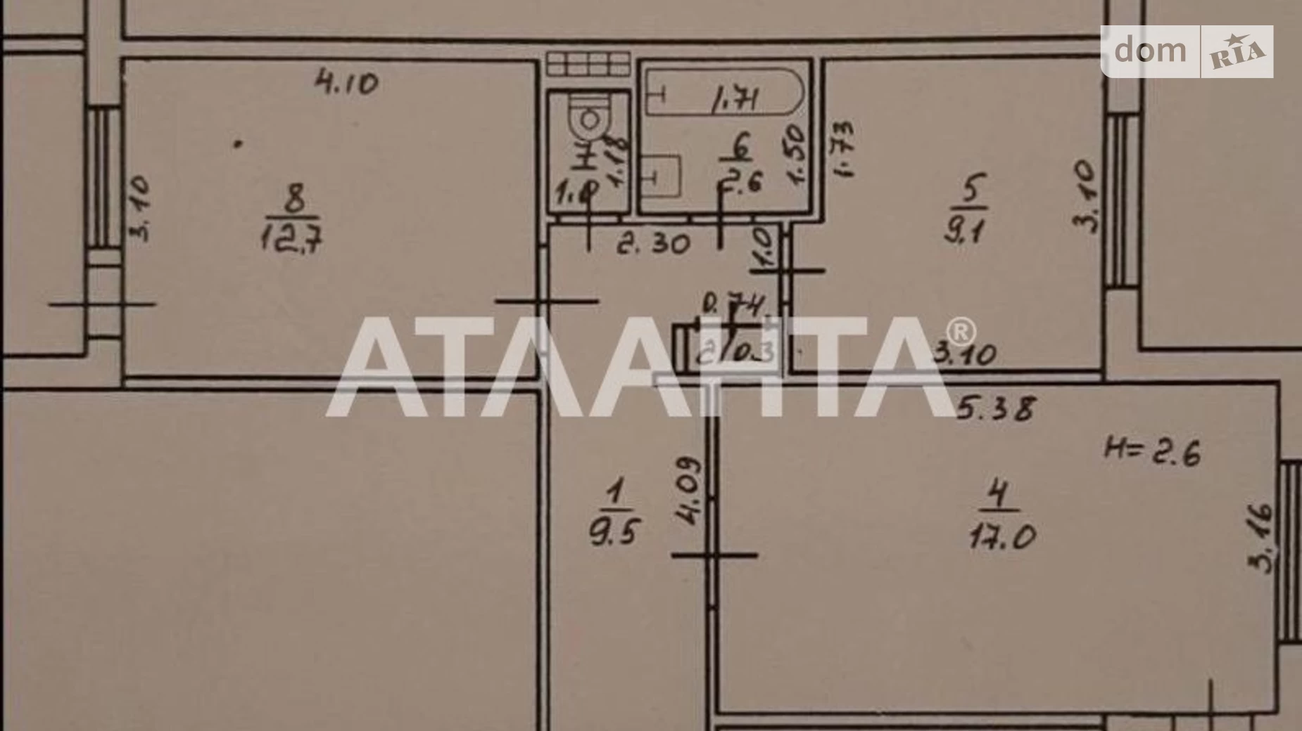 Продається 3-кімнатна квартира 65 кв. м у Одесі, вул. Академіка Корольова - фото 3