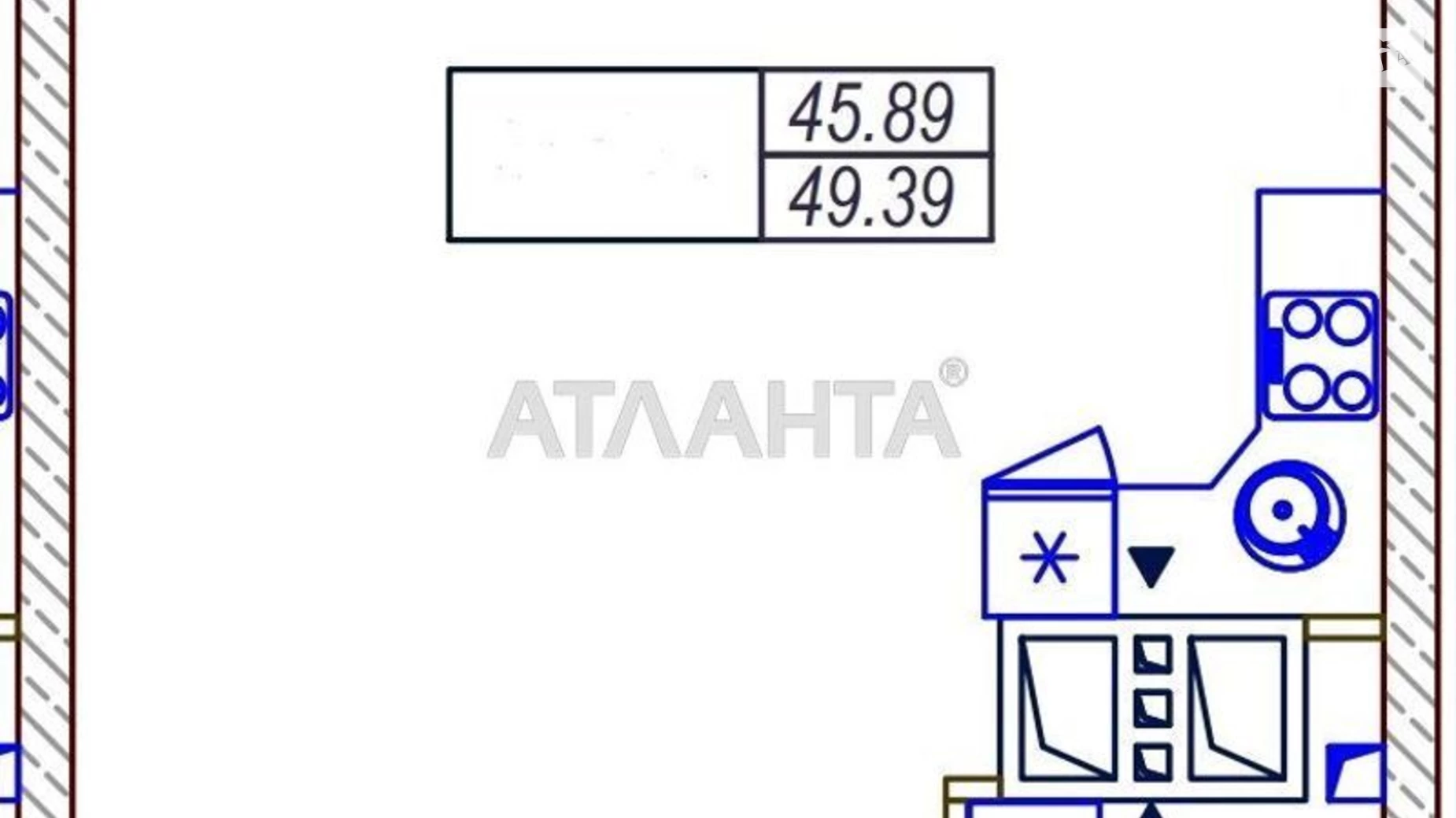 Продается 1-комнатная квартира 50 кв. м в Одессе, ул. Среднефонтанская - фото 2