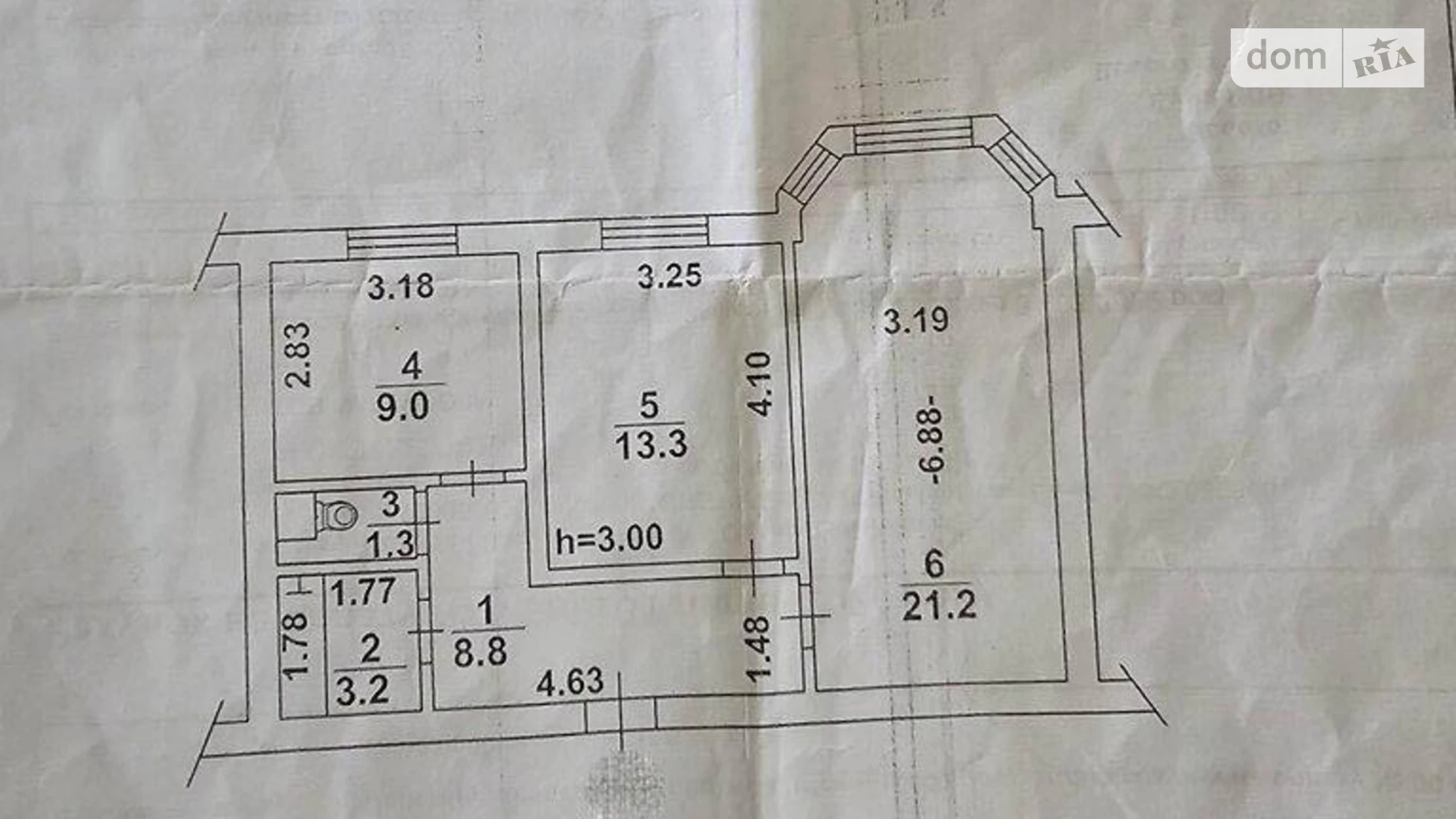 Продается 2-комнатная квартира 56 кв. м в Киеве, ул. Вышгородская, 56/2 - фото 3