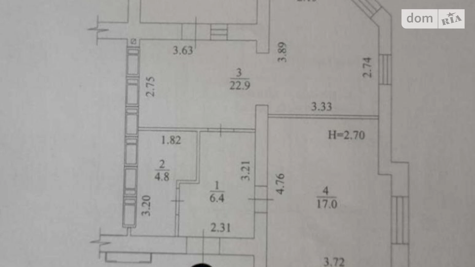 Продається 1-кімнатна квартира 53.3 кв. м у Харкові, цена: 37000 $ - фото 2