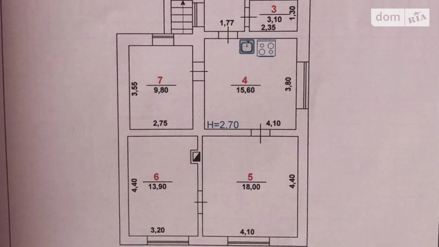 Продается одноэтажный дом 77.1 кв. м с участком, цена: 50000 € - фото 5