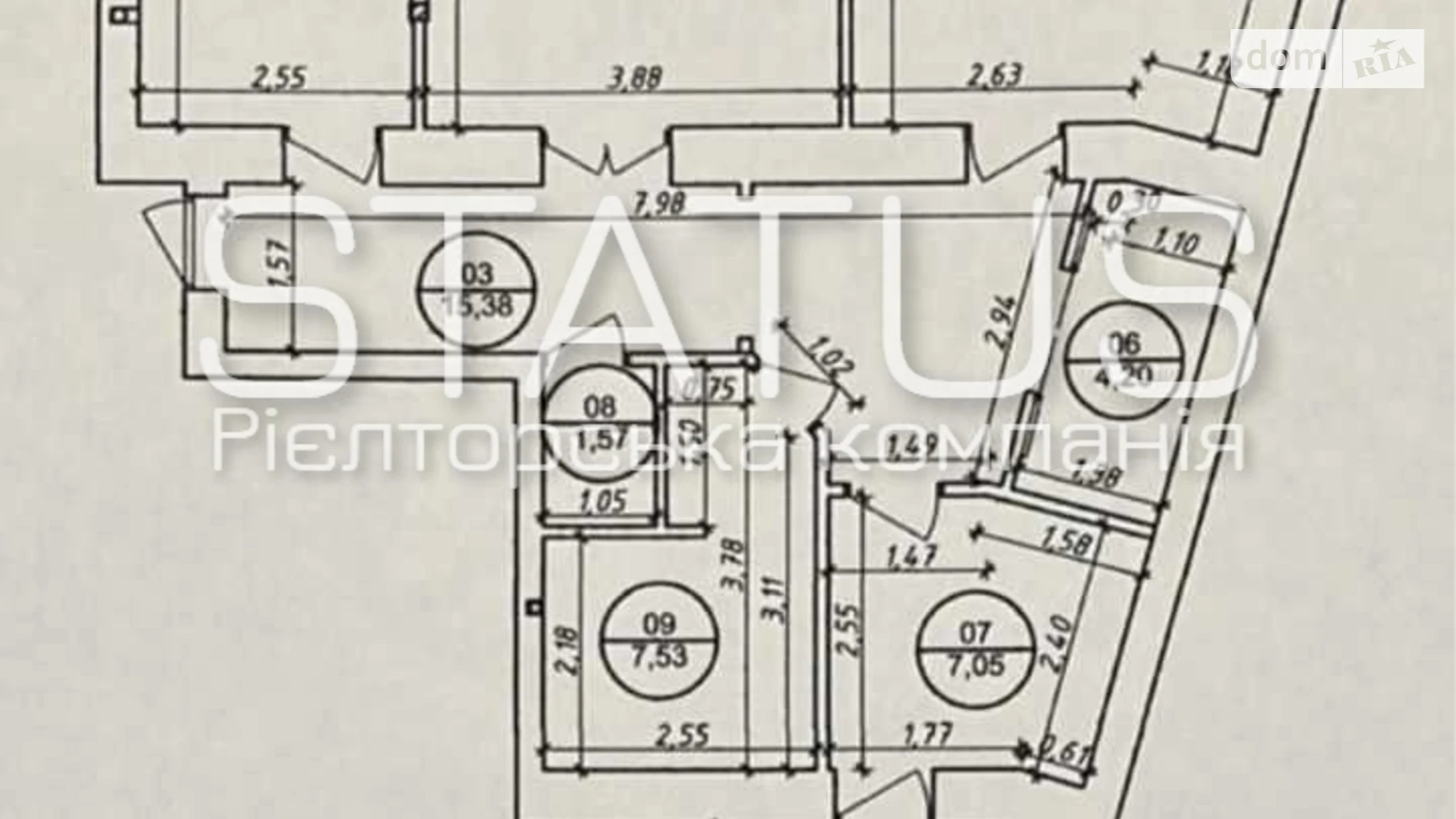 Продается 3-комнатная квартира 102.3 кв. м в Полтаве, вул. Соборности - фото 3