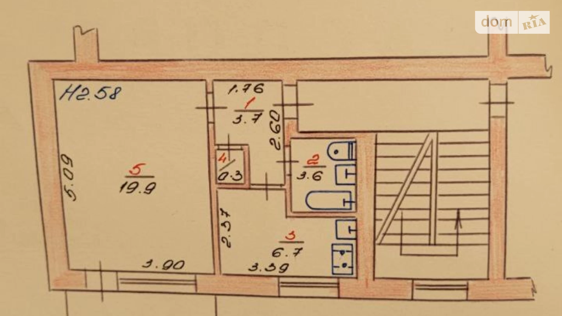 Продается 1-комнатная квартира 35.5 кв. м в Хмельницком, ул. Заречанская, 18/1Б - фото 5