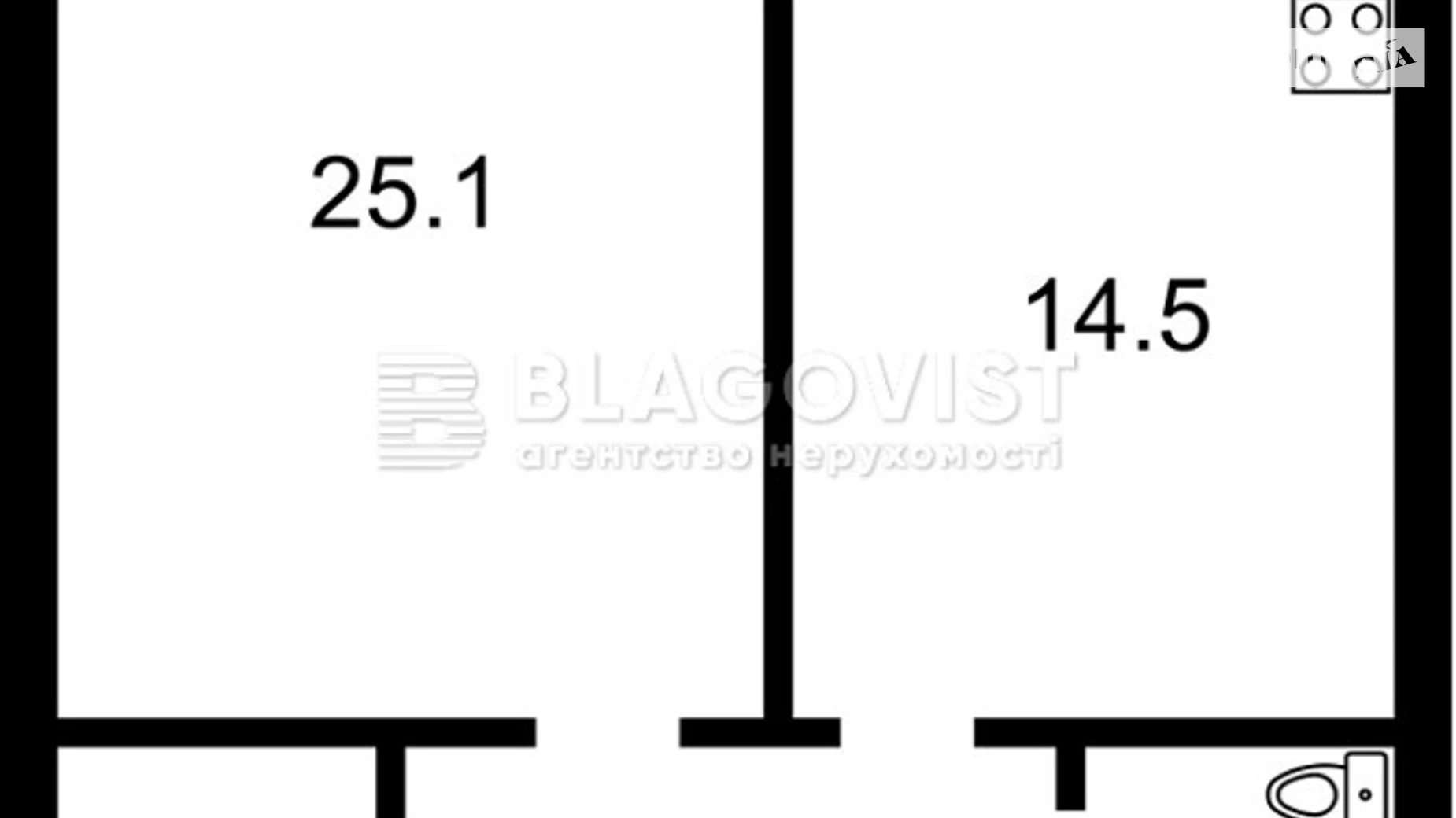 Продається 1-кімнатна квартира 56 кв. м у Києві, вул. Голосіївська, 13 - фото 3