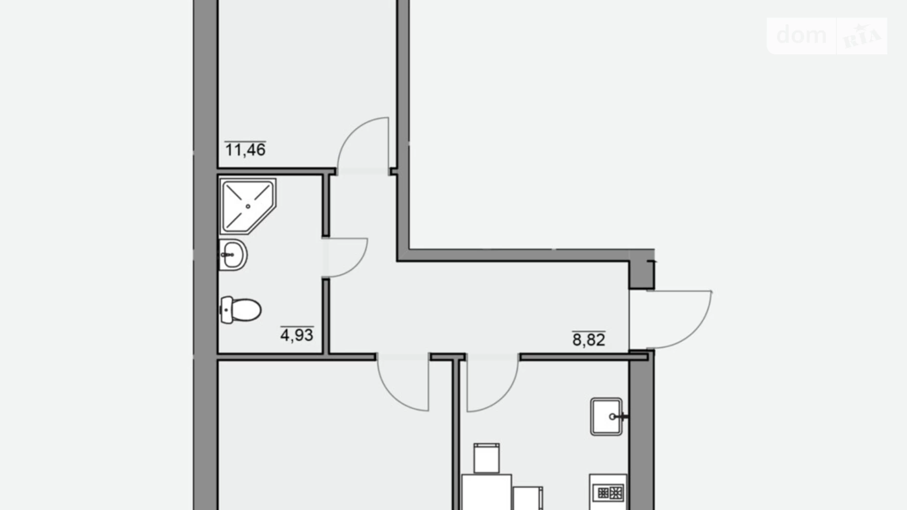 Продается 2-комнатная квартира 52.63 кв. м в Березиной, цена: 38476 $ - фото 3