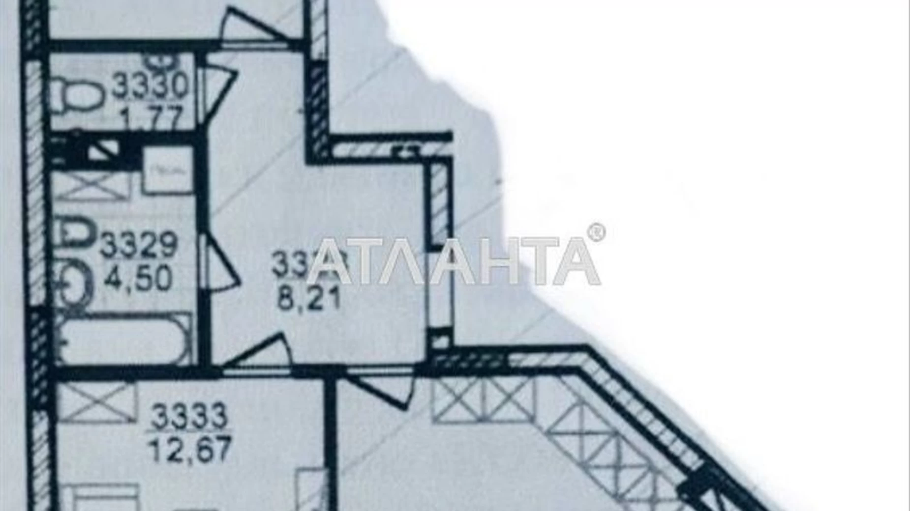 Продается 2-комнатная квартира 78.5 кв. м в Киеве - фото 3