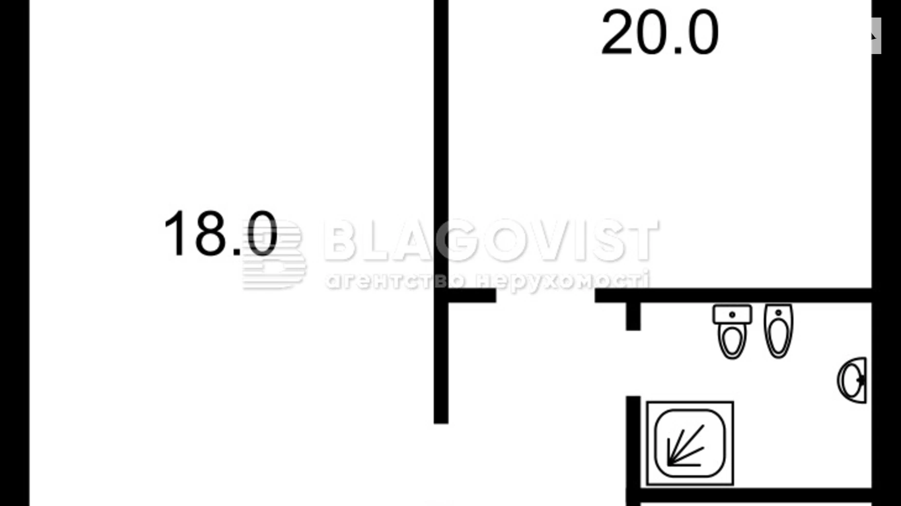 Продается 1-комнатная квартира 56 кв. м в Киеве, ул. Архитектора Городецкого, 12/2/3 - фото 2