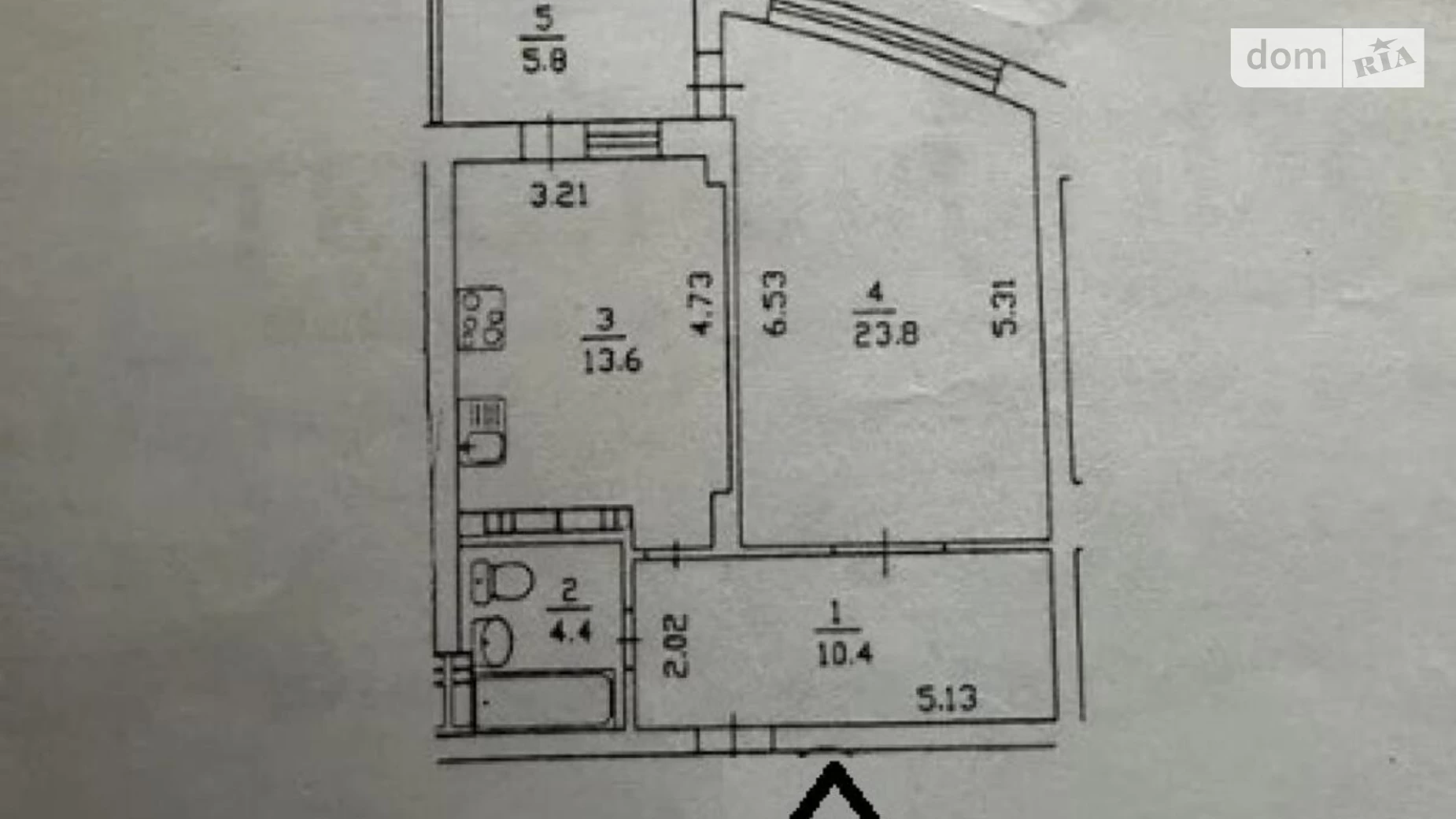 Продается 1-комнатная квартира 58 кв. м в Киеве, бул. Верховного Совета, 14Б - фото 5