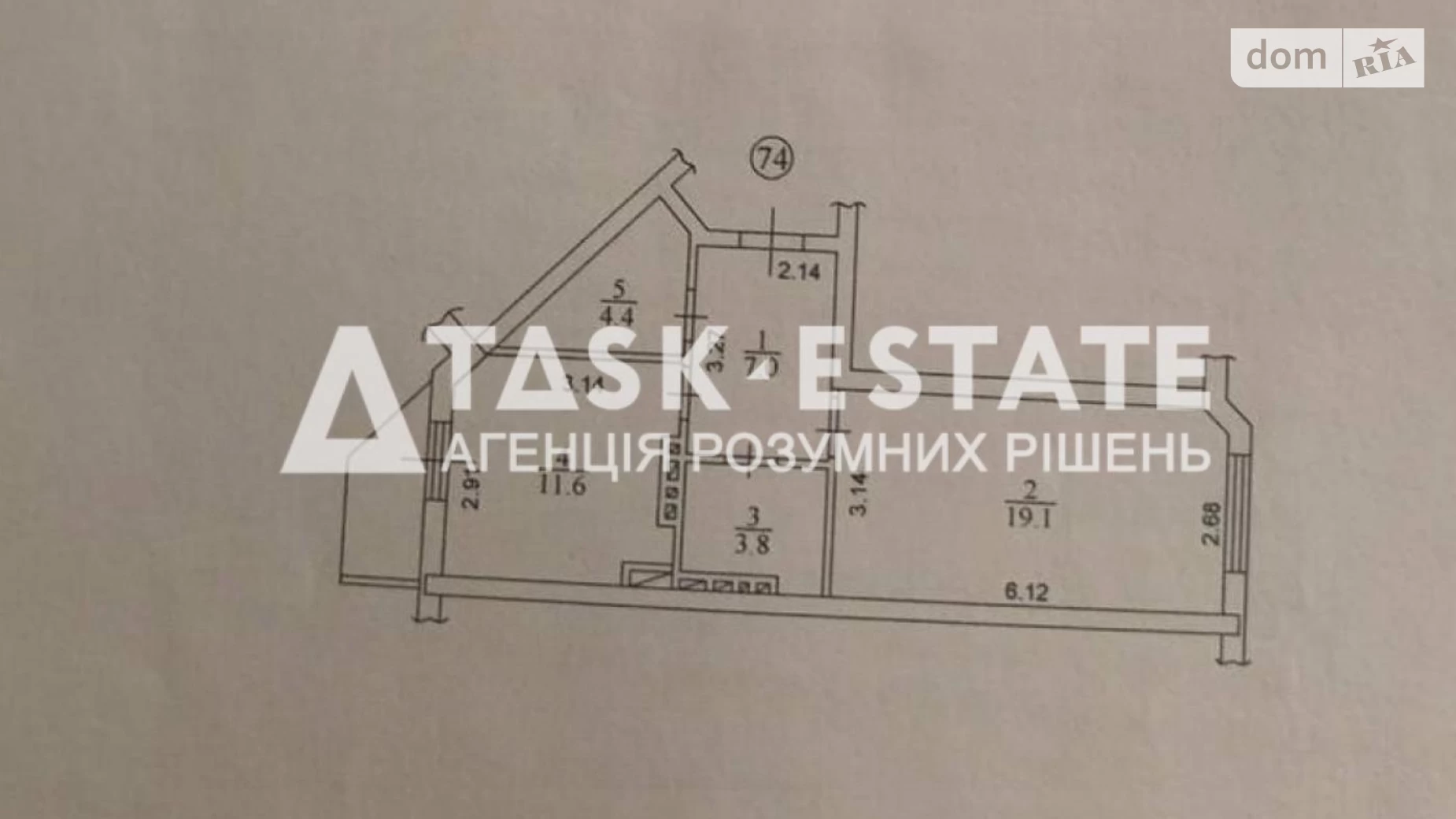 Продается 1-комнатная квартира 46.8 кв. м в Буче, ул. Пушкинская, 2К - фото 4