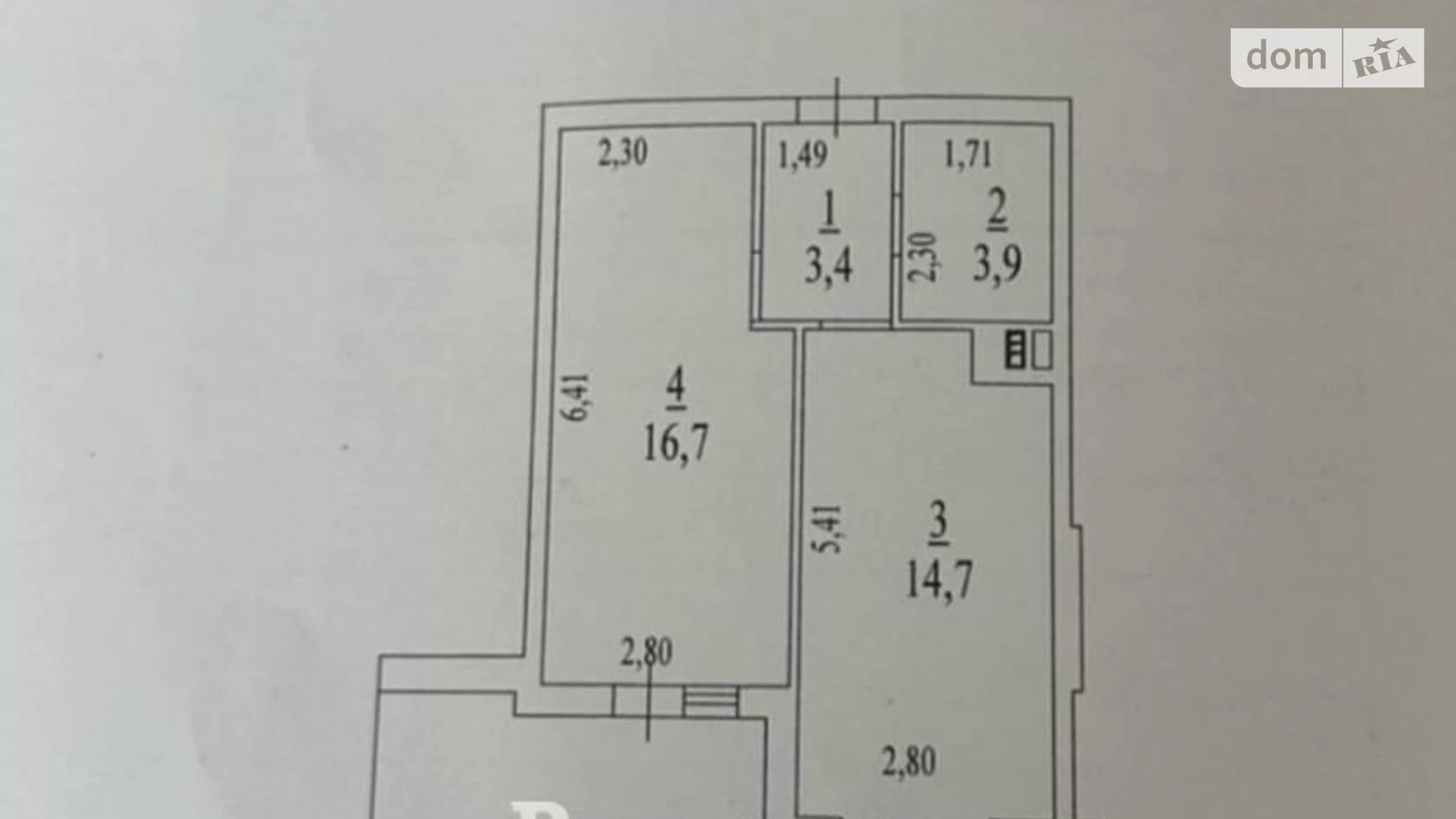 Продається 1-кімнатна квартира 42 кв. м у Одесі, вул. Новаторів, 1А - фото 3