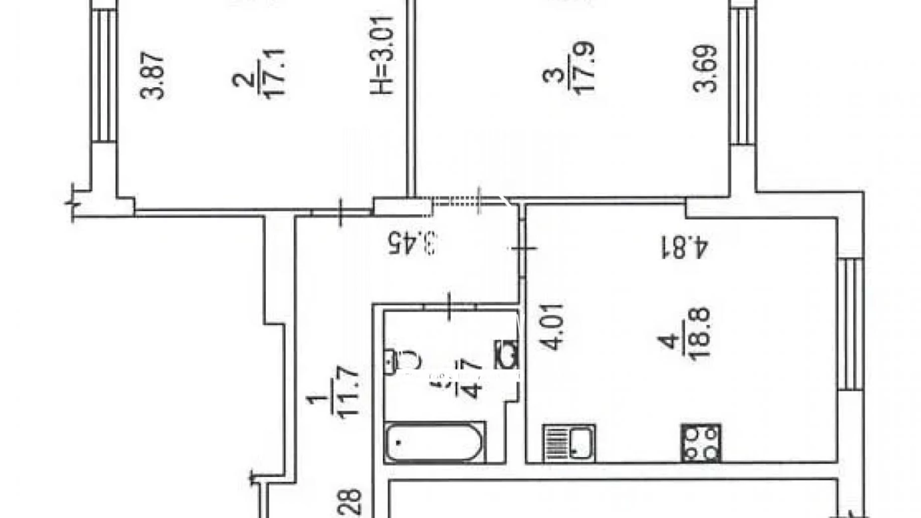 Продается 2-комнатная квартира 75.2 кв. м в Киеве, ул. Антоновича(Горького), 103 - фото 5