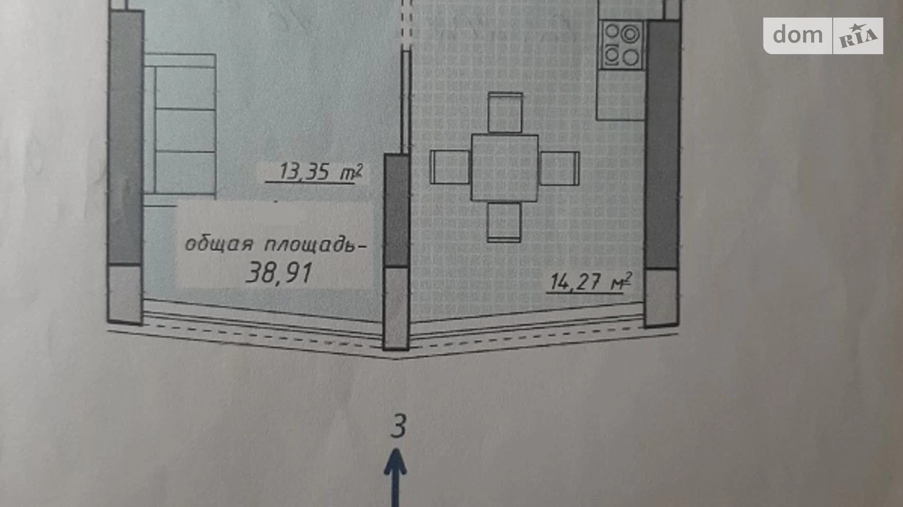 Продається 1-кімнатна квартира 38.8 кв. м у Одесі, пров. Курортний - фото 5