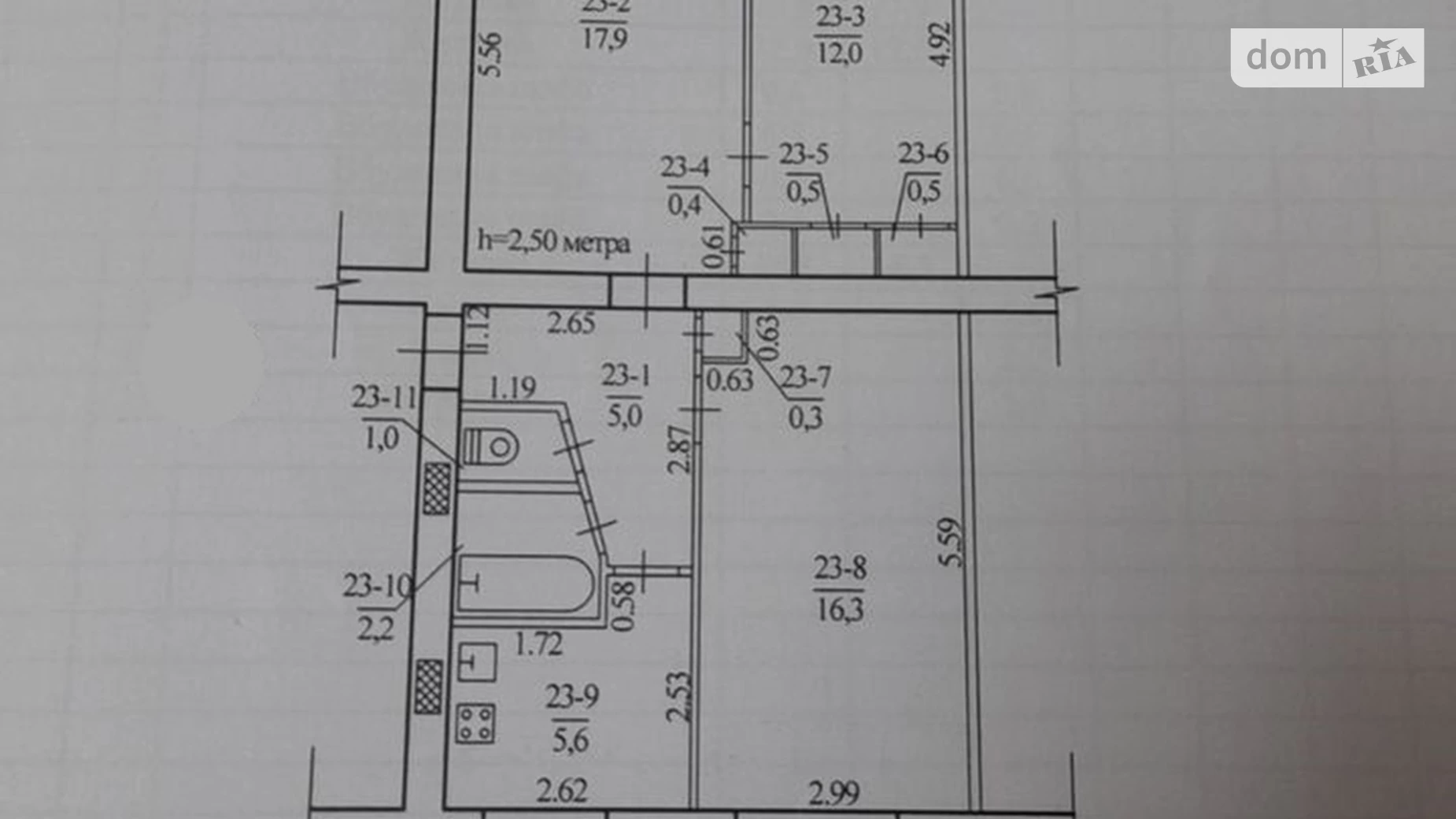 Продається 3-кімнатна квартира 61.7 кв. м у Дніпрі, цена: 24000 $ - фото 5