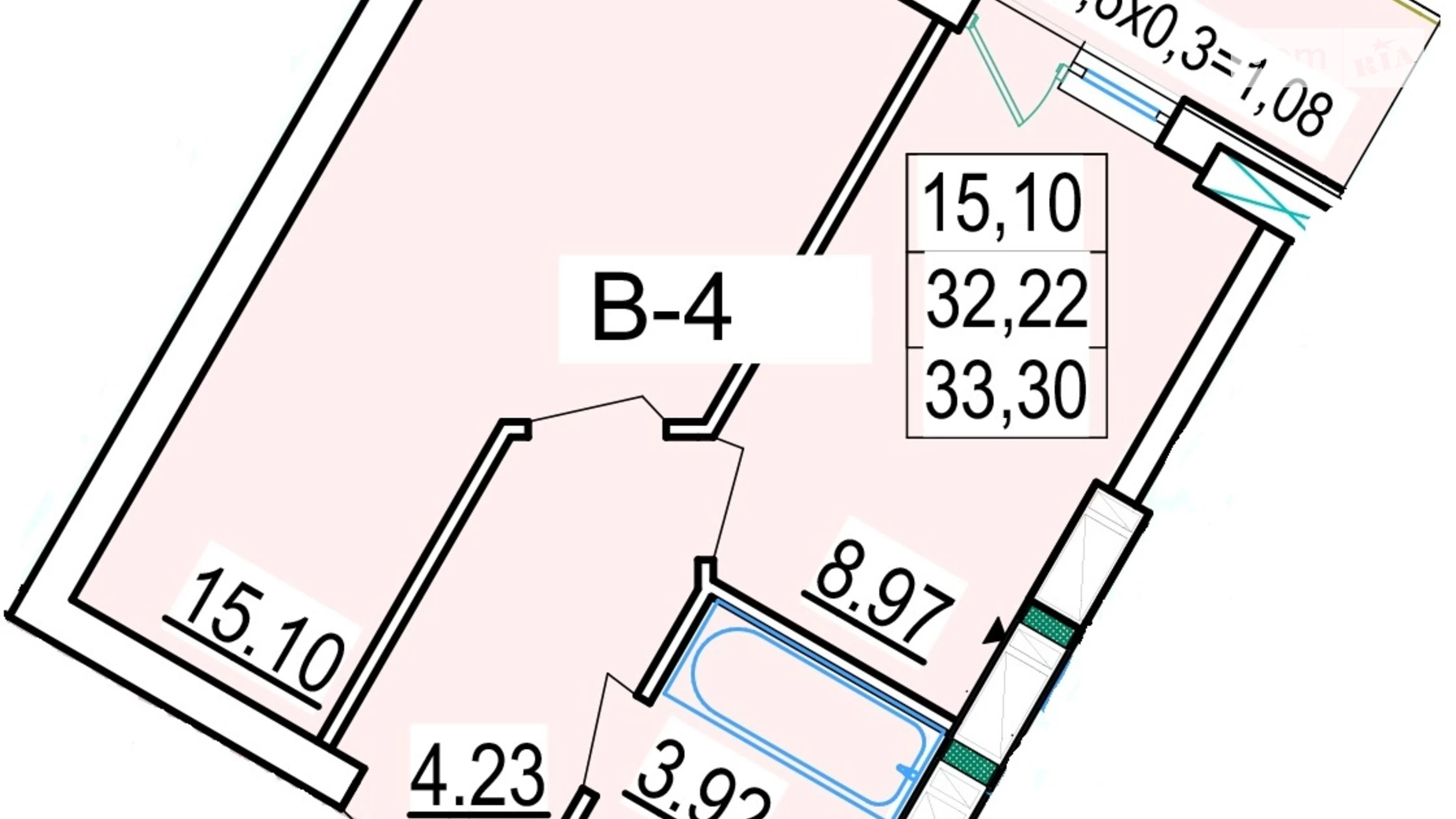 Продається 1-кімнатна квартира 34 кв. м у Одесі, вул. Люстдорфська дорога, 100В - фото 2