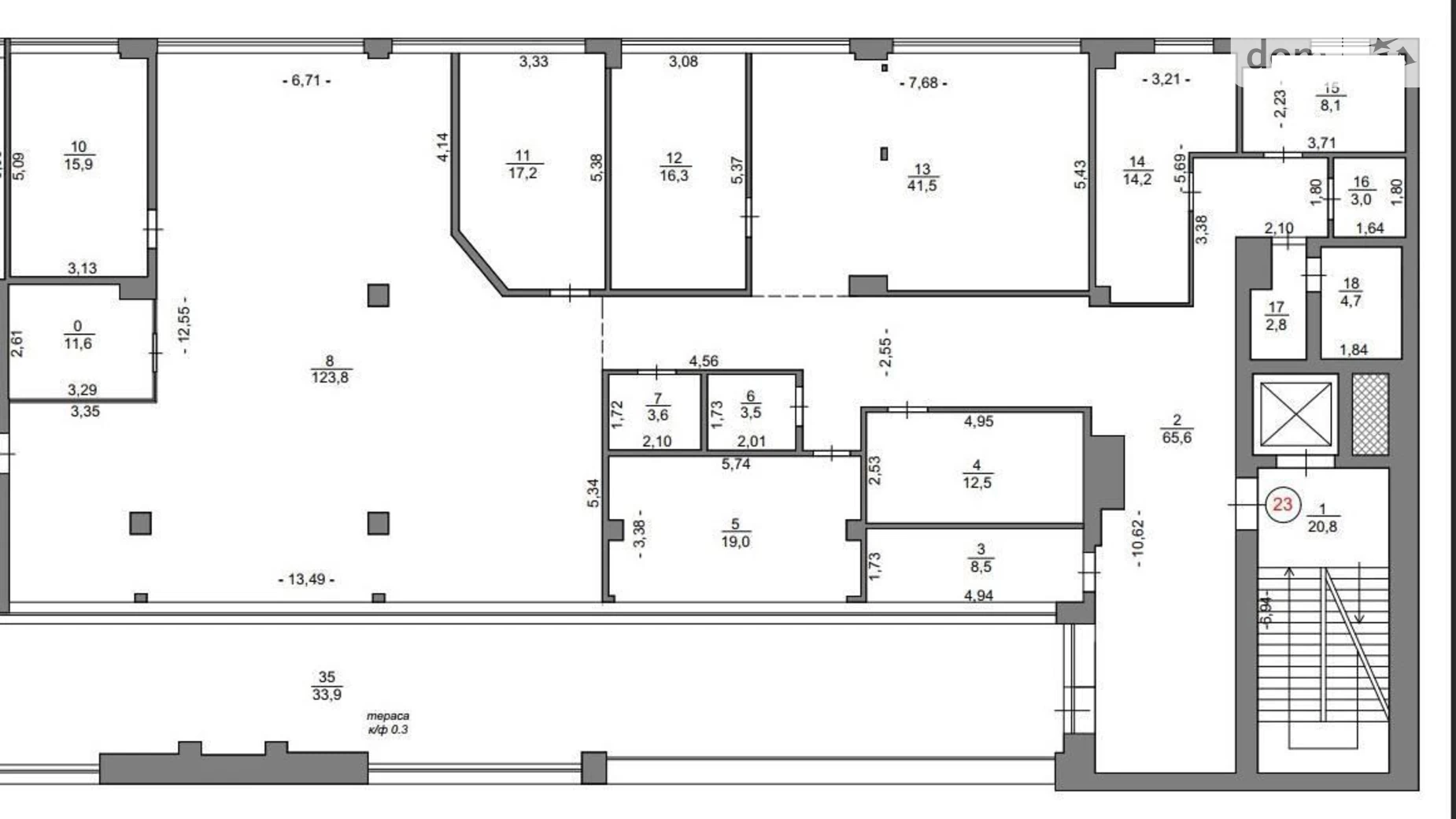 Здається в оренду офіс 442 кв. м в бізнес-центрі, цена: 10608 $ - фото 3