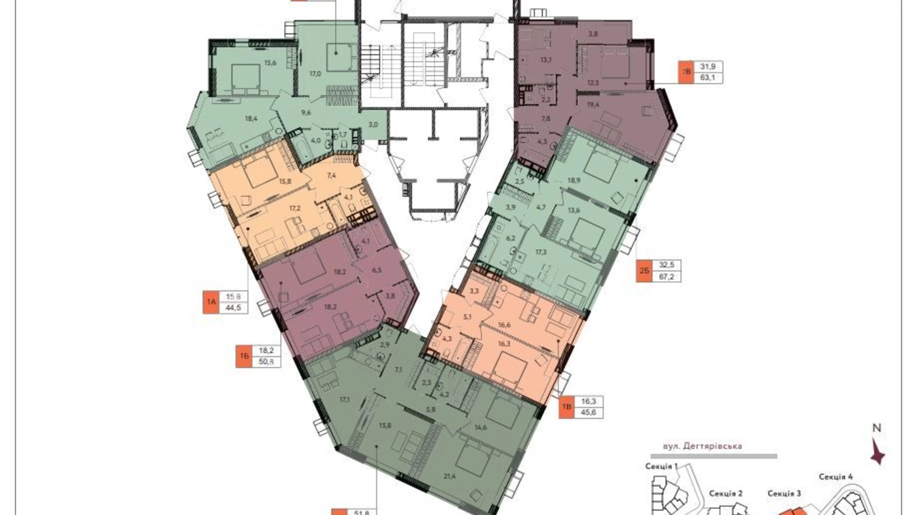 Продается 1-комнатная квартира 46.2 кв. м в Киеве, ул. Дегтяревская, 25Ж - фото 5