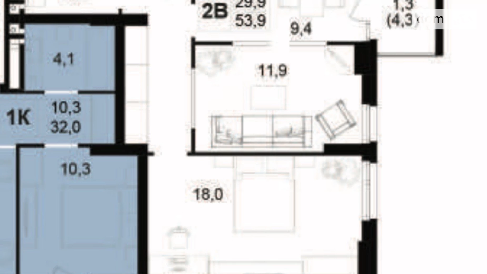 Продается 2-комнатная квартира 54 кв. м в Виннице, пер. Кирпичный, 3 - фото 5