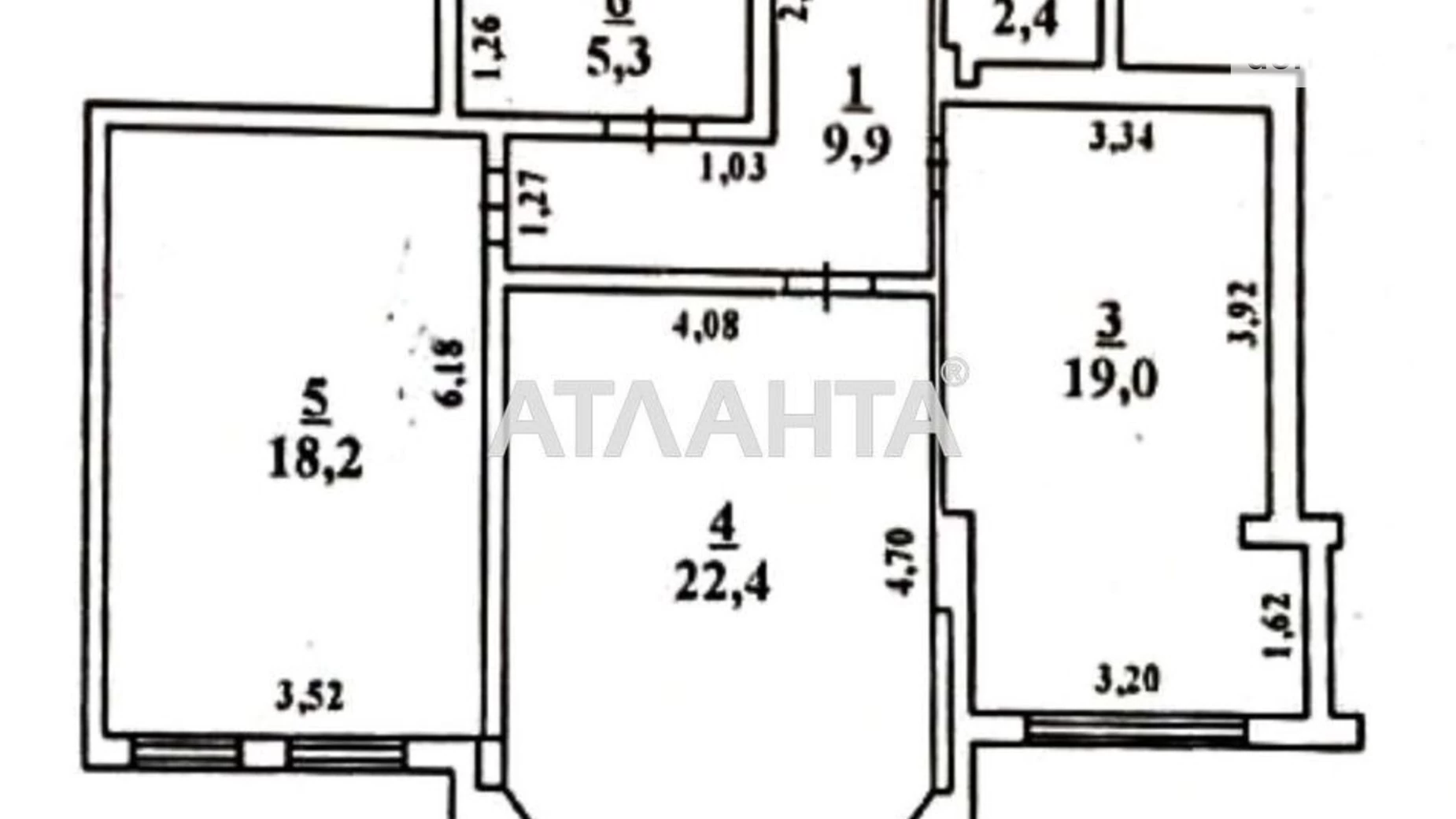 Продається 2-кімнатна квартира 77.7 кв. м у Чорноморську, вул. Парусна - фото 4