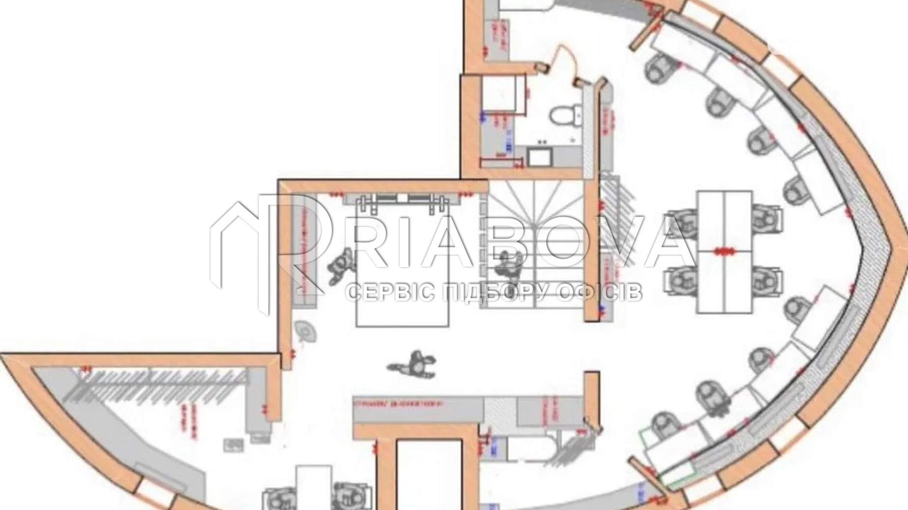 Здається в оренду офіс 264 кв. м в бізнес-центрі, цена: 5000 € - фото 2