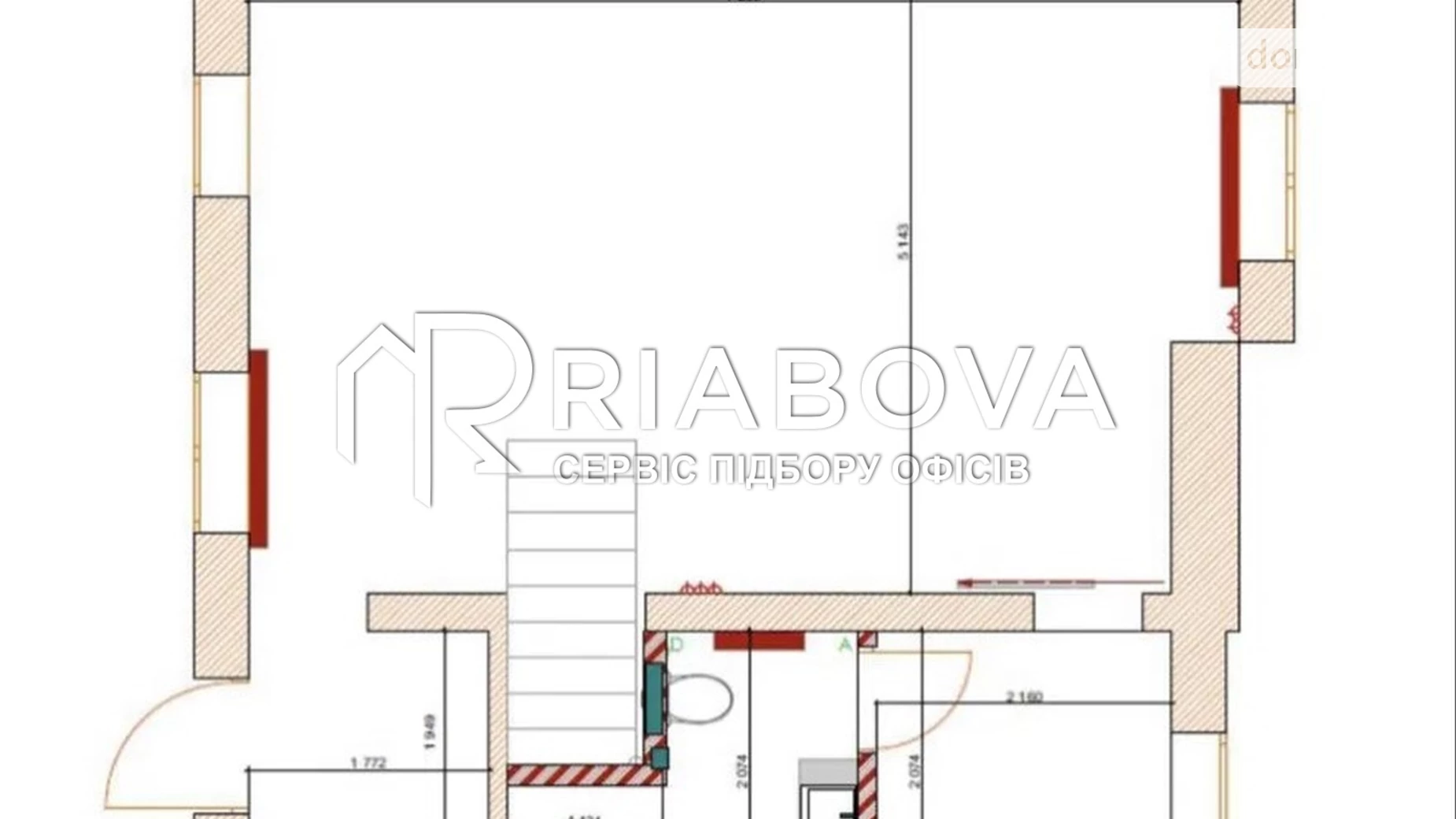 Здається в оренду офіс 264 кв. м в бізнес-центрі, цена: 5000 € - фото 4