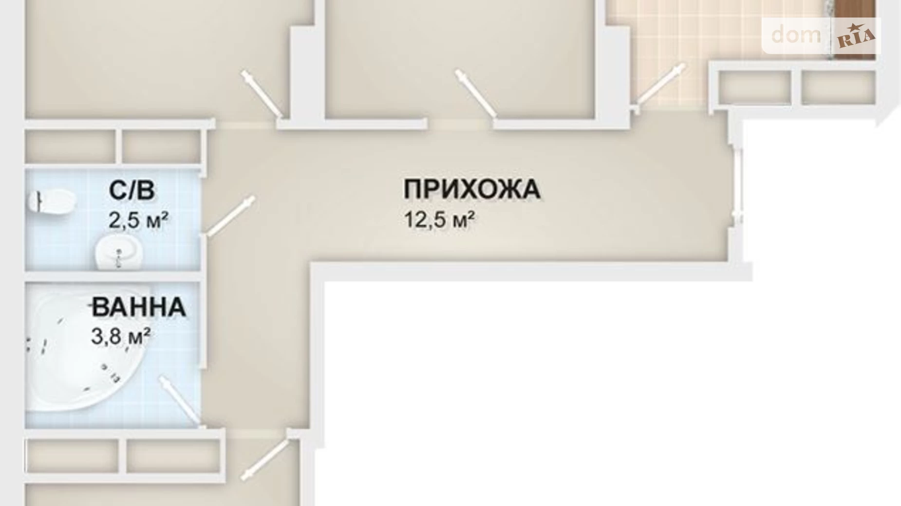 Продається 3-кімнатна квартира 90.2 кв. м у Івано-Франківську, вул. Івасюка, 82 - фото 3