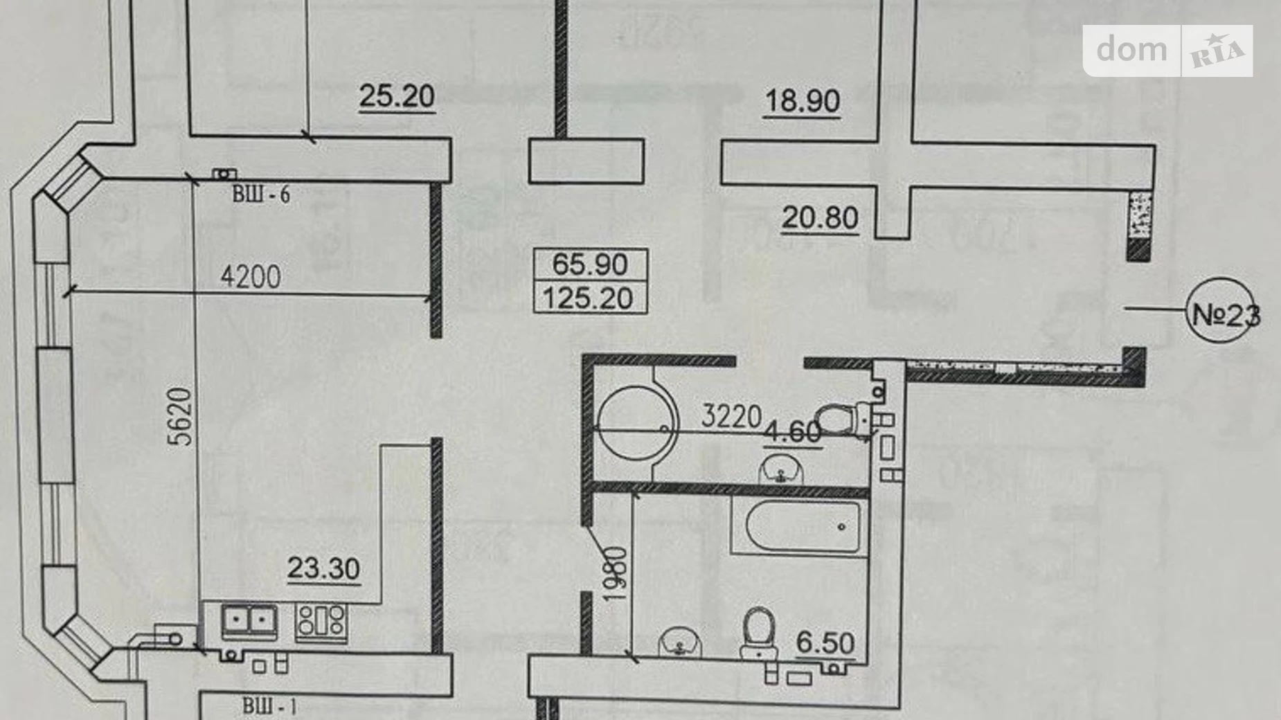 Продается 3-комнатная квартира 125.2 кв. м в Одессе, ул. Бориса Литвака, 9 - фото 4