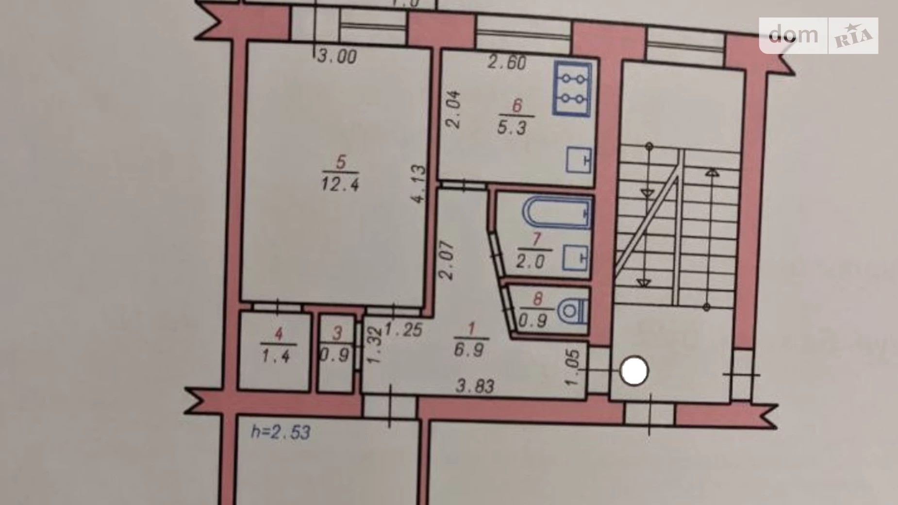 Продается 2-комнатная квартира 47.3 кв. м в Хмельницком, ул. Бажана - фото 3