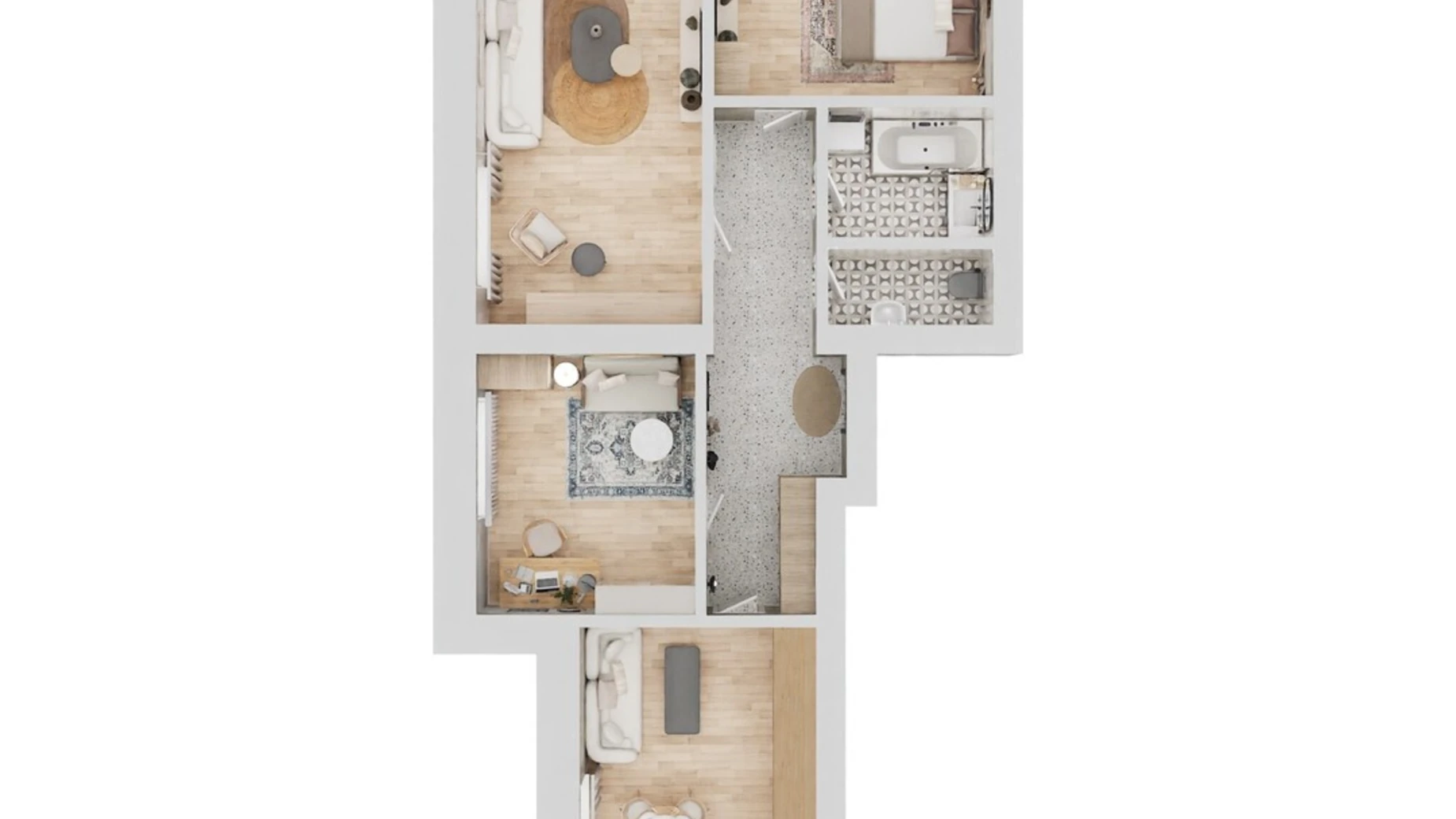 Продается 3-комнатная квартира 88.79 кв. м в Каменце-Подольском, ул. Ивана Выговского(Матросова), 4/6 - фото 2