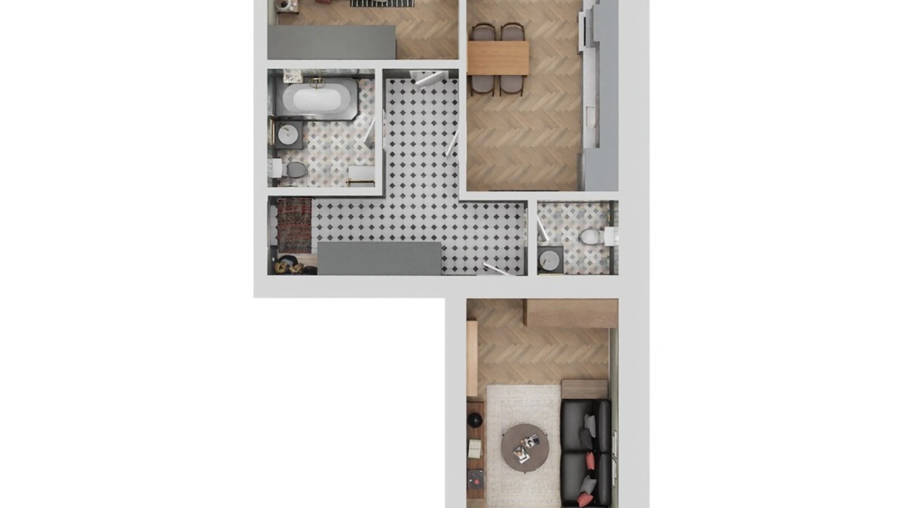 Продается 2-комнатная квартира 69.94 кв. м в Каменце-Подольском, ул. Ивана Выговского(Матросова), 4/6 - фото 2