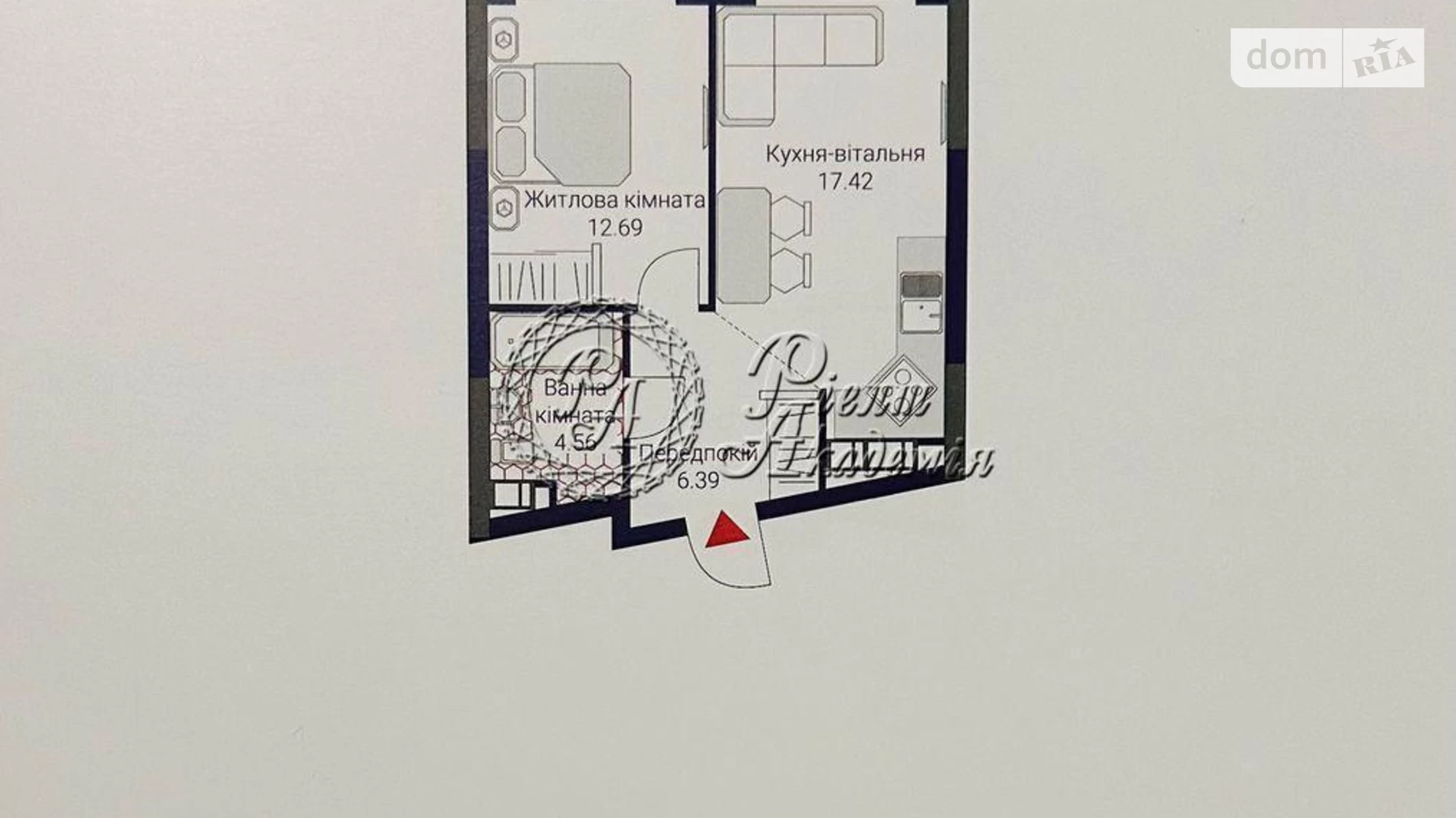 Продается 1-комнатная квартира 41 кв. м в Киеве, ул. Причальная, 10 - фото 3