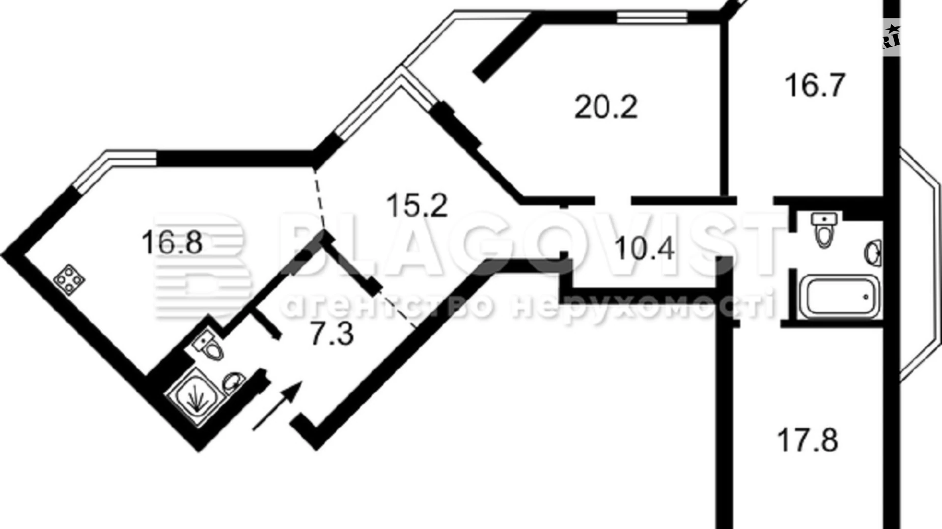 Продается 3-комнатная квартира 114 кв. м в Киеве, ул. Степана Рудницкого(Академика Вильямса), 5 - фото 4